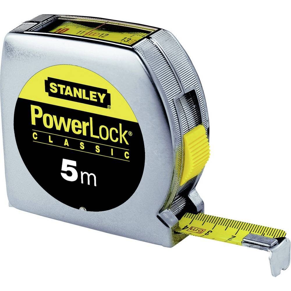 STANLEY Maßband Bandmass Powerlock Kunststoff 5m/19mm