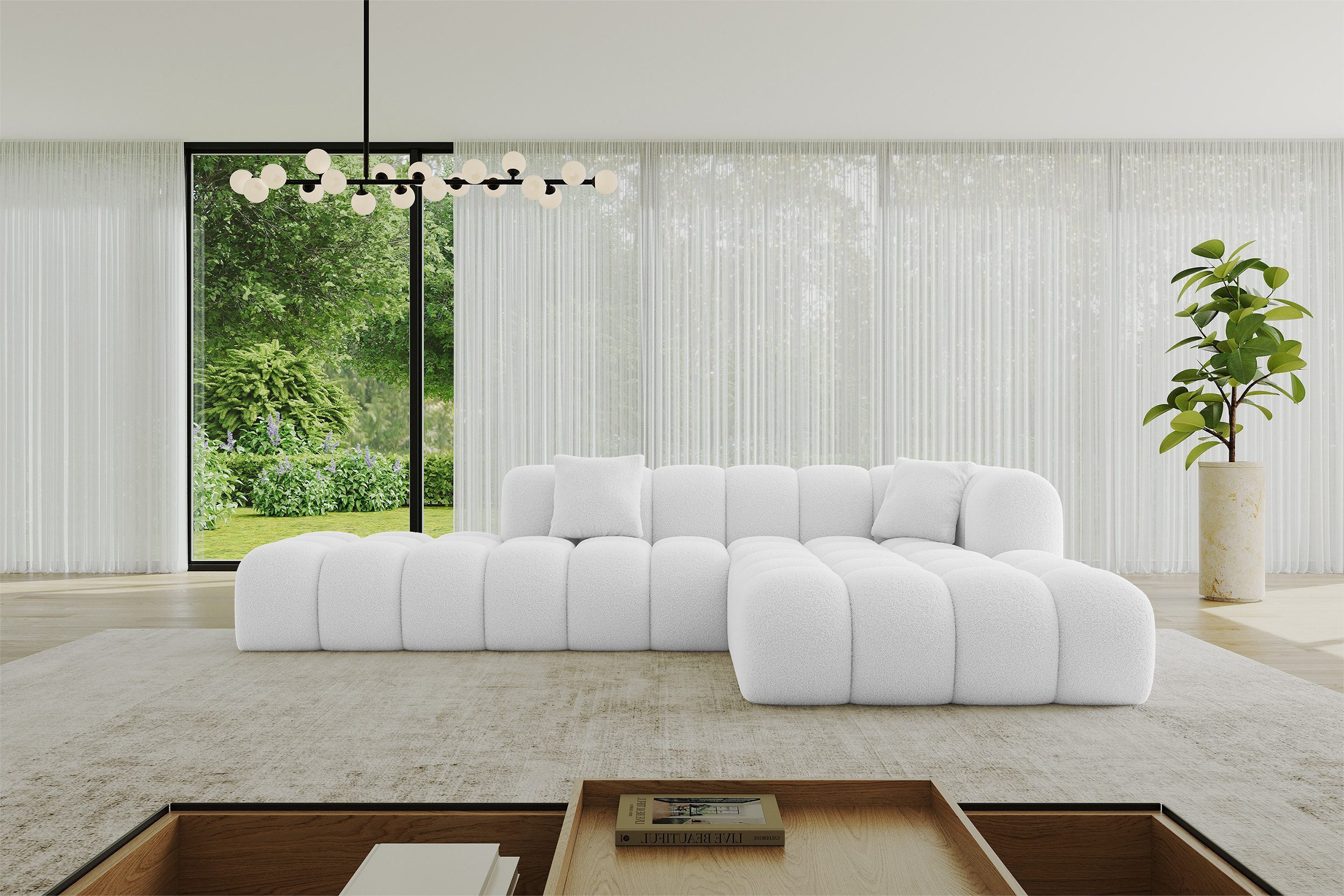 ALTDECOR Ecksofa OLEA-L2, Sofa Praktische Bequeme Funktionsecke Couch L-Form Eckcouch, Corner Sofa U-Form Vielseitige Sofa Wohnlandschaft Wohnzimmer