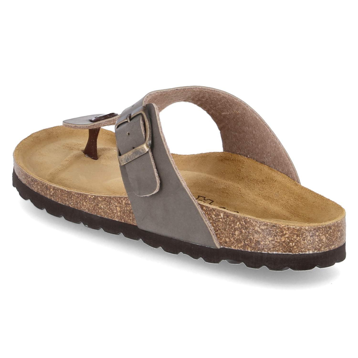 Beliana Beliana 0027/299/90/Velour 34 Damen Kunstleder grey Pantolette