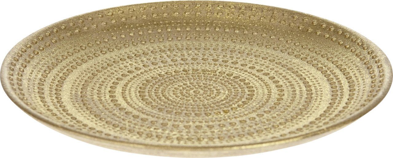 DIJK Dekoteller Dijk Holzteller Ø 29 x 2.5 cm Gold günstig online kaufen