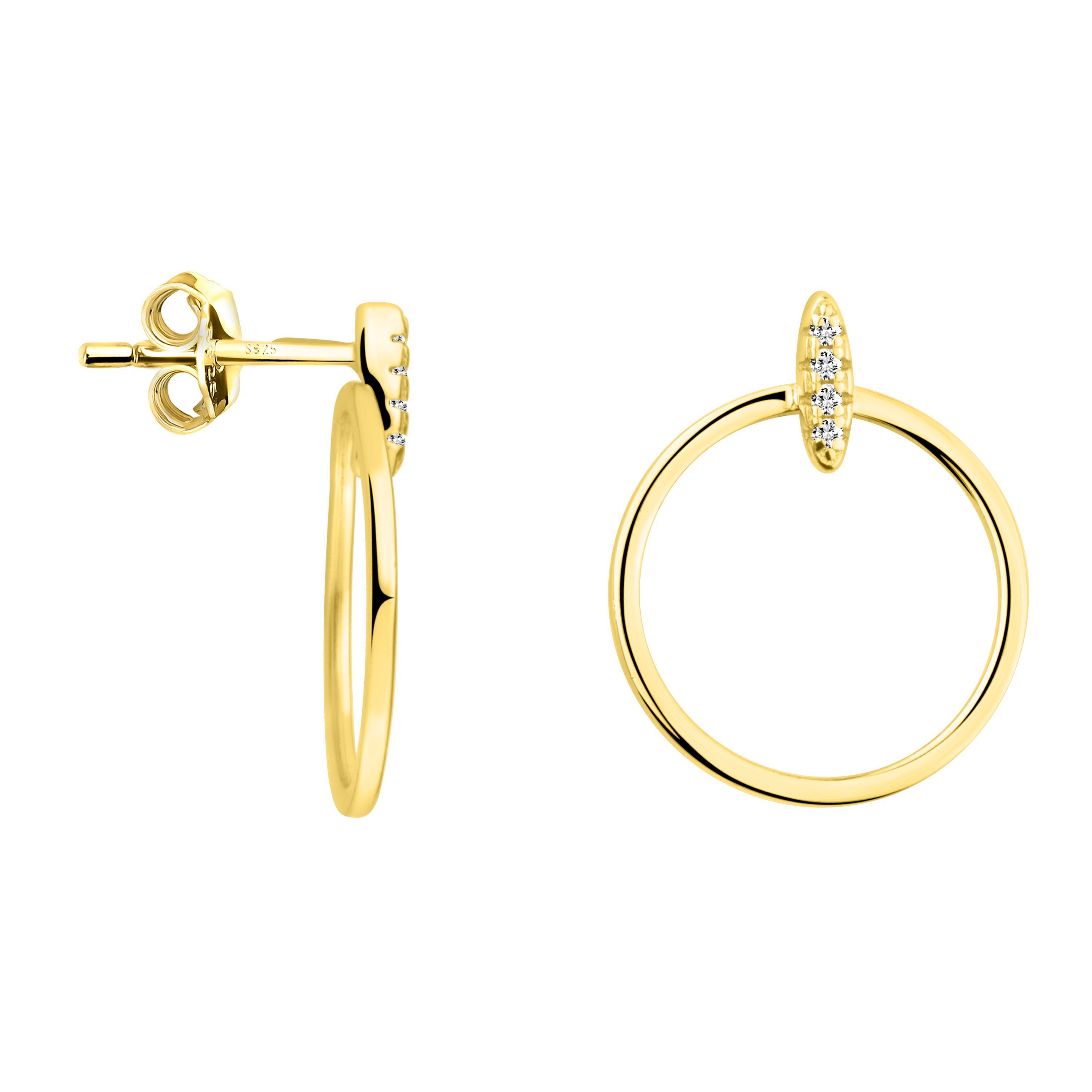 Sofia Milani Paar Ohrstecker Kreis Stab, 925 Silber Damen Schmuck - E2022 günstig online kaufen