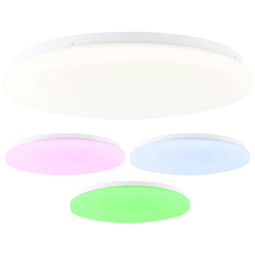 Brilliant LED Deckenleuchte, LED-Leuchtmittel fest verbaut, Kaltweiß, Warmweiß, Neutralweiß, Tageslichtweiß, Farbwechsel, Deckenlampe Deckenleuchte Farbwechsel Dimmer Fernbedienung Smart LED