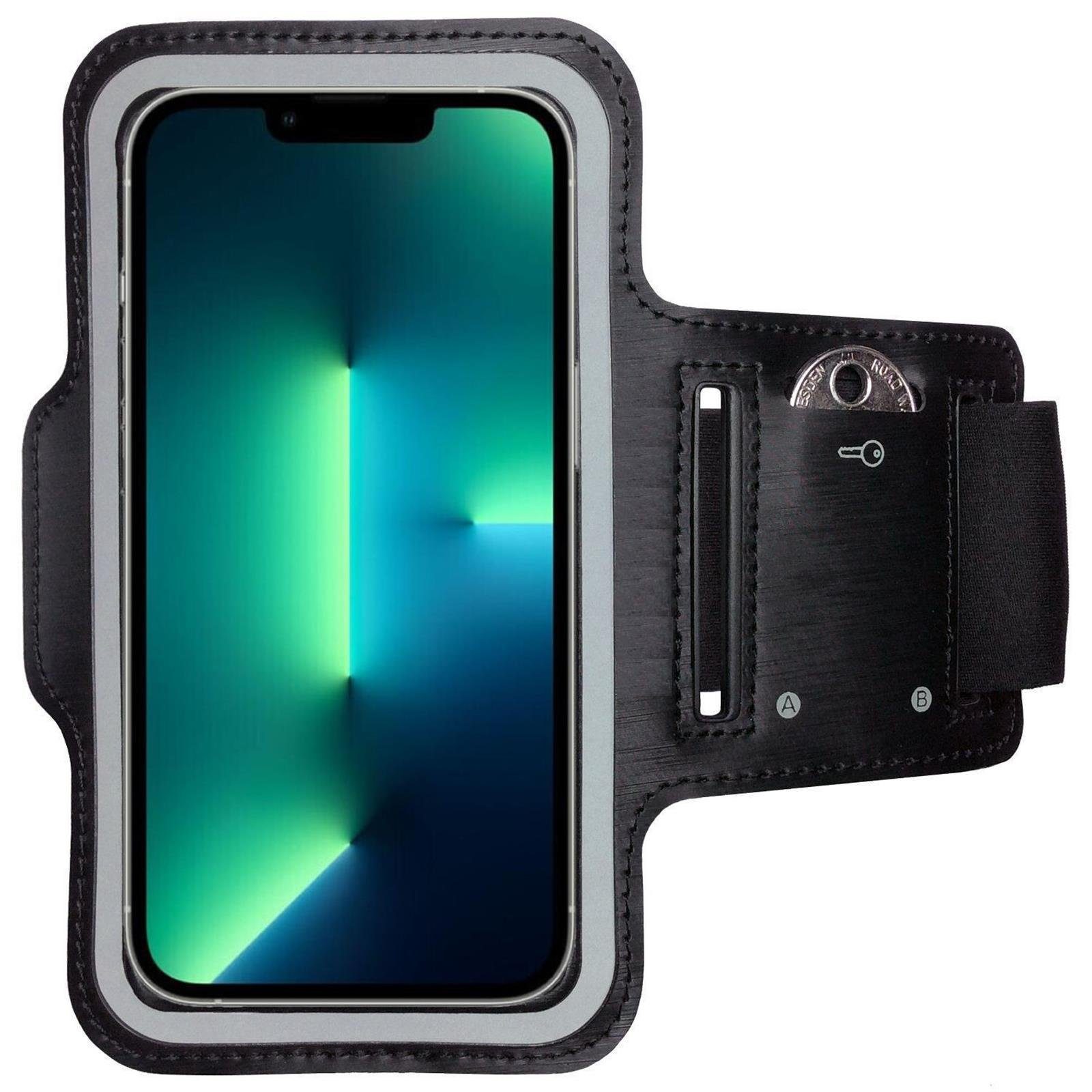 CoverKingz Handyhülle Sportarmband für Apple iPhone 13 Pro Handy Fitness Hülle Armband, Sport Schutzhülle Schlüsselfach Handyhülle Jogging Schutztasche Etui | Smartphone-Hüllen