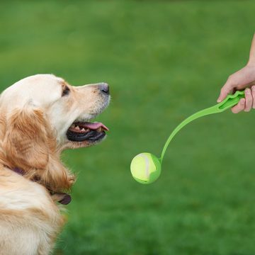 relaxdays Outdoor-Spielzeug Ballschleuder für Hunde 2er Set, Kunststoff