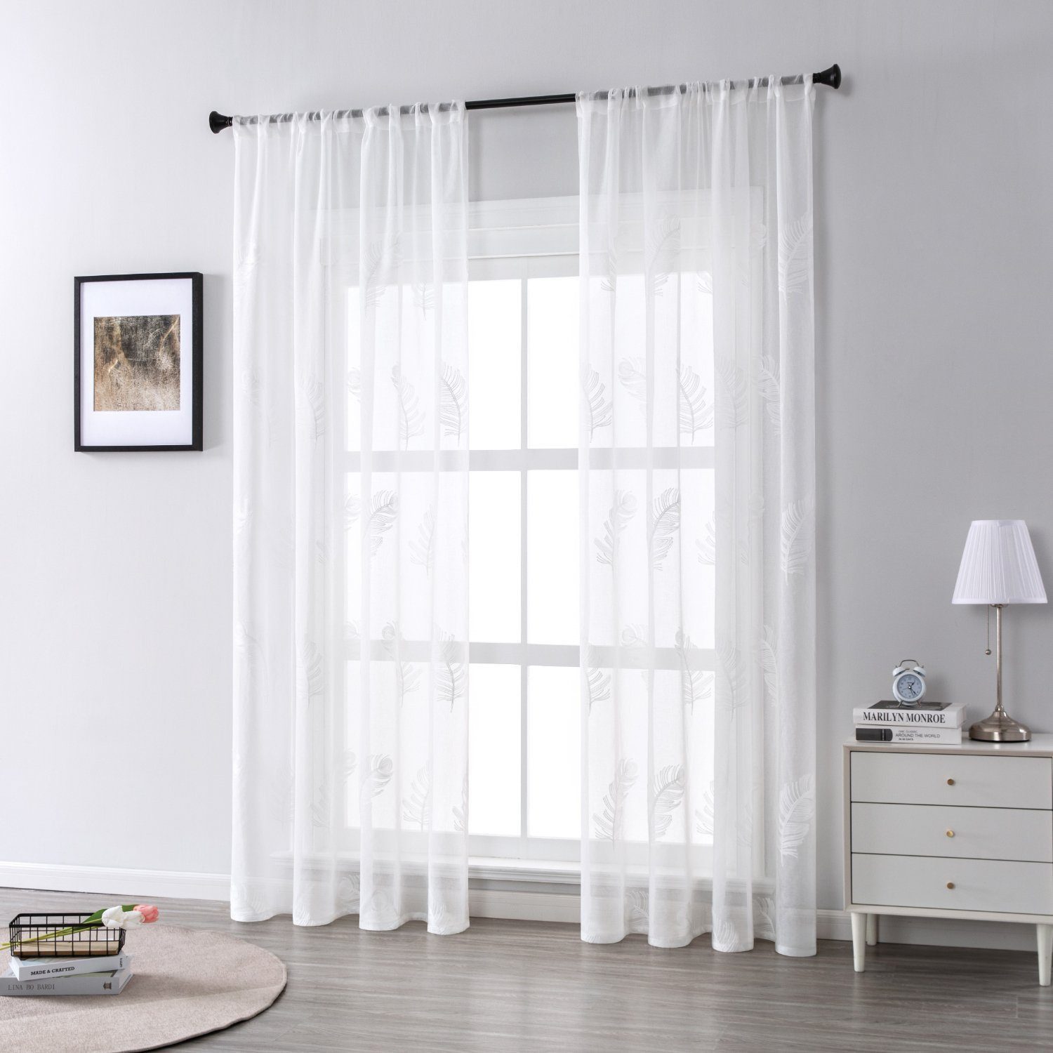 BYSURE Vorhang, Stangendurchzug (2 St), transparent, günstig online kaufen