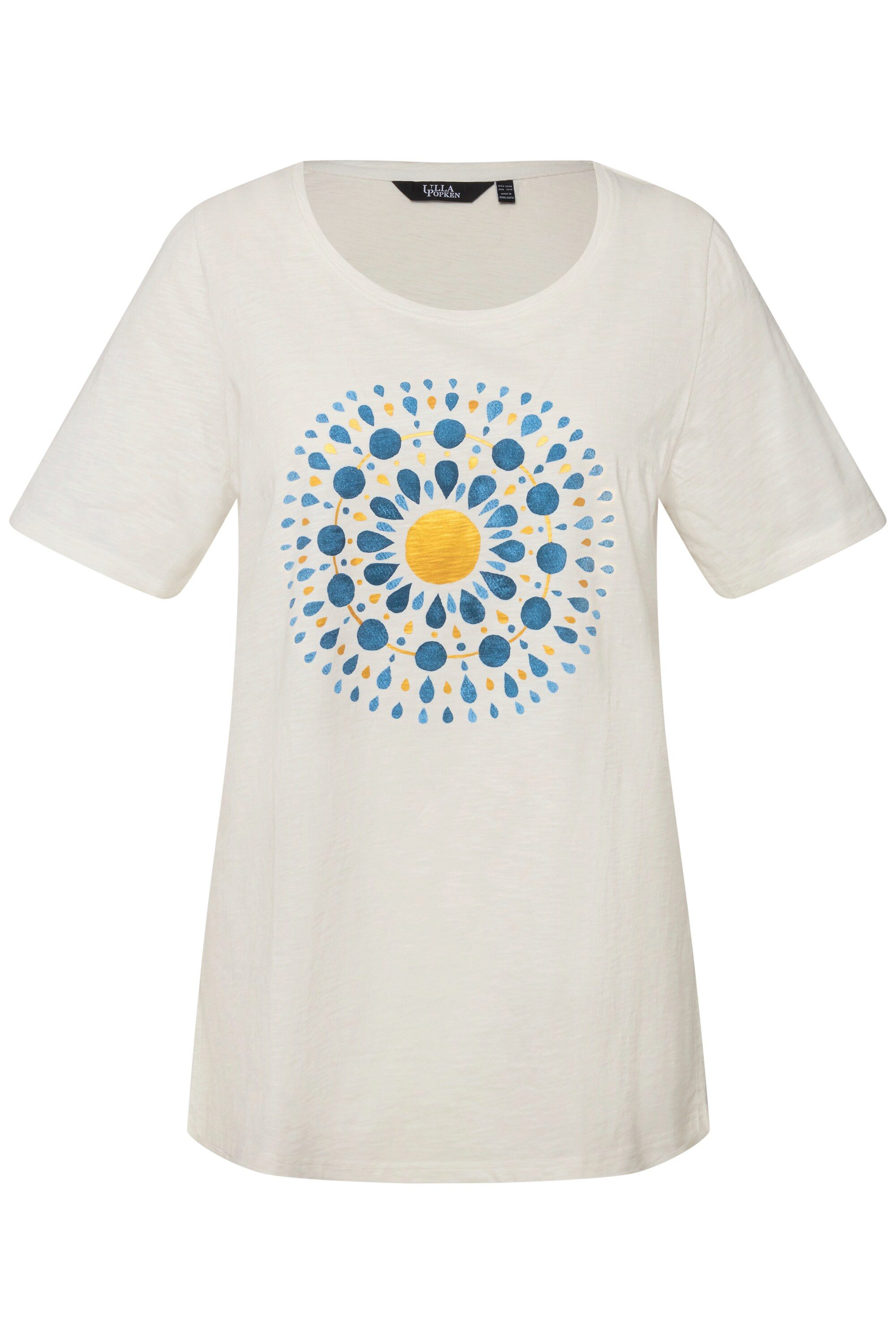 Ulla Popken T-Shirt T-Shirt Mandala A-Linie günstig online kaufen