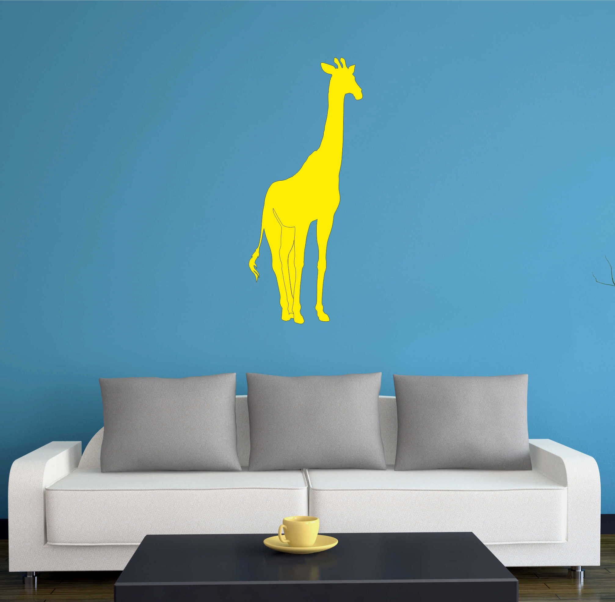 INDIGOS UG Wandtattoo Wandtattoo - Wandaufkleber - w040 Giraffe Afrika Tier Dschungel Wüste