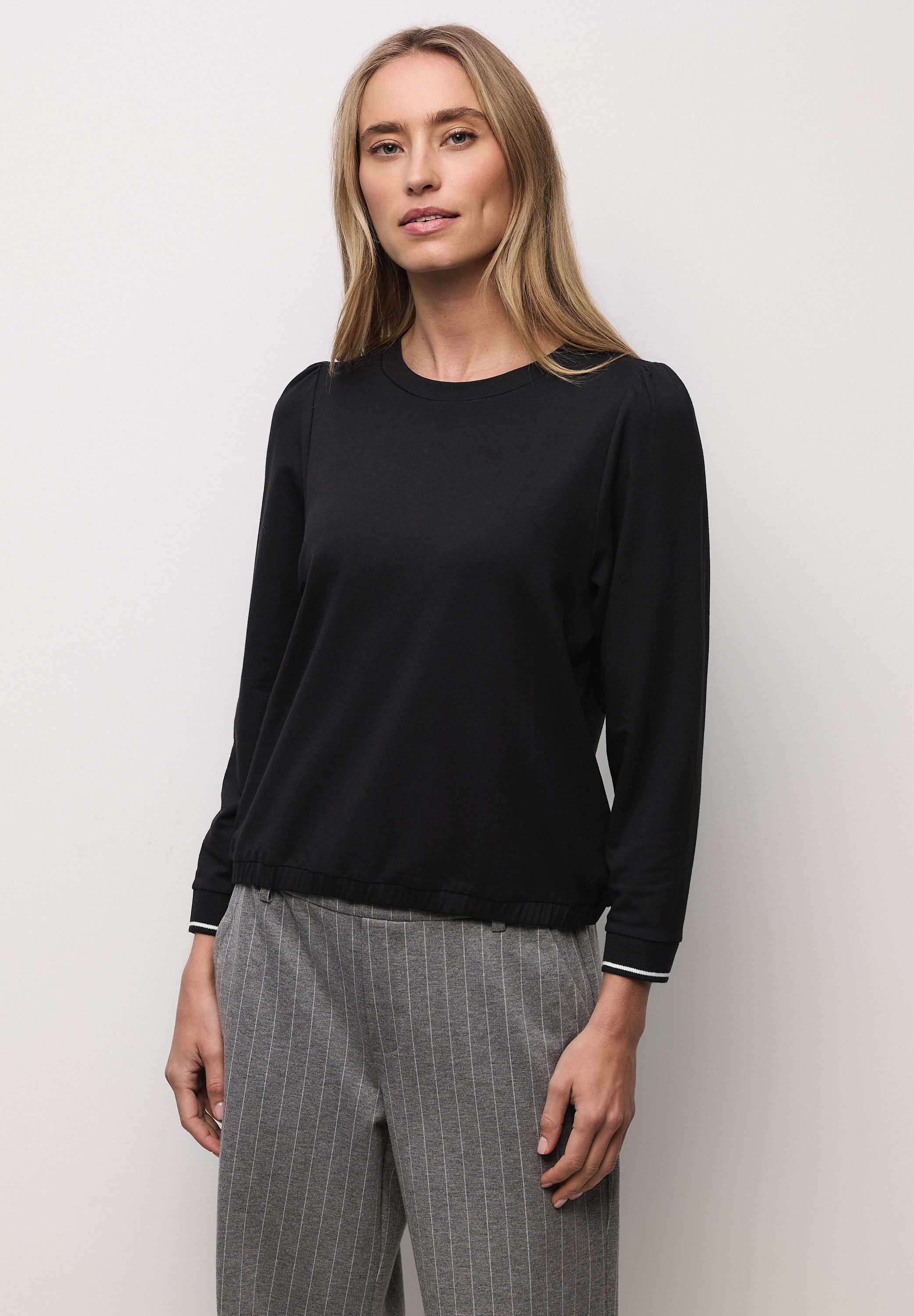 STREET ONE Langarmshirt im soften Baumwoll-Mix günstig online kaufen