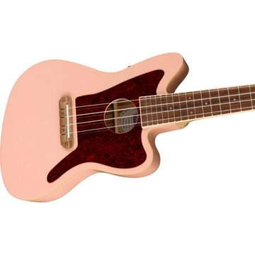 Fender Ukulele, Fullerton Jazzmaster Uke Shell Pink - Konzert Ukulele