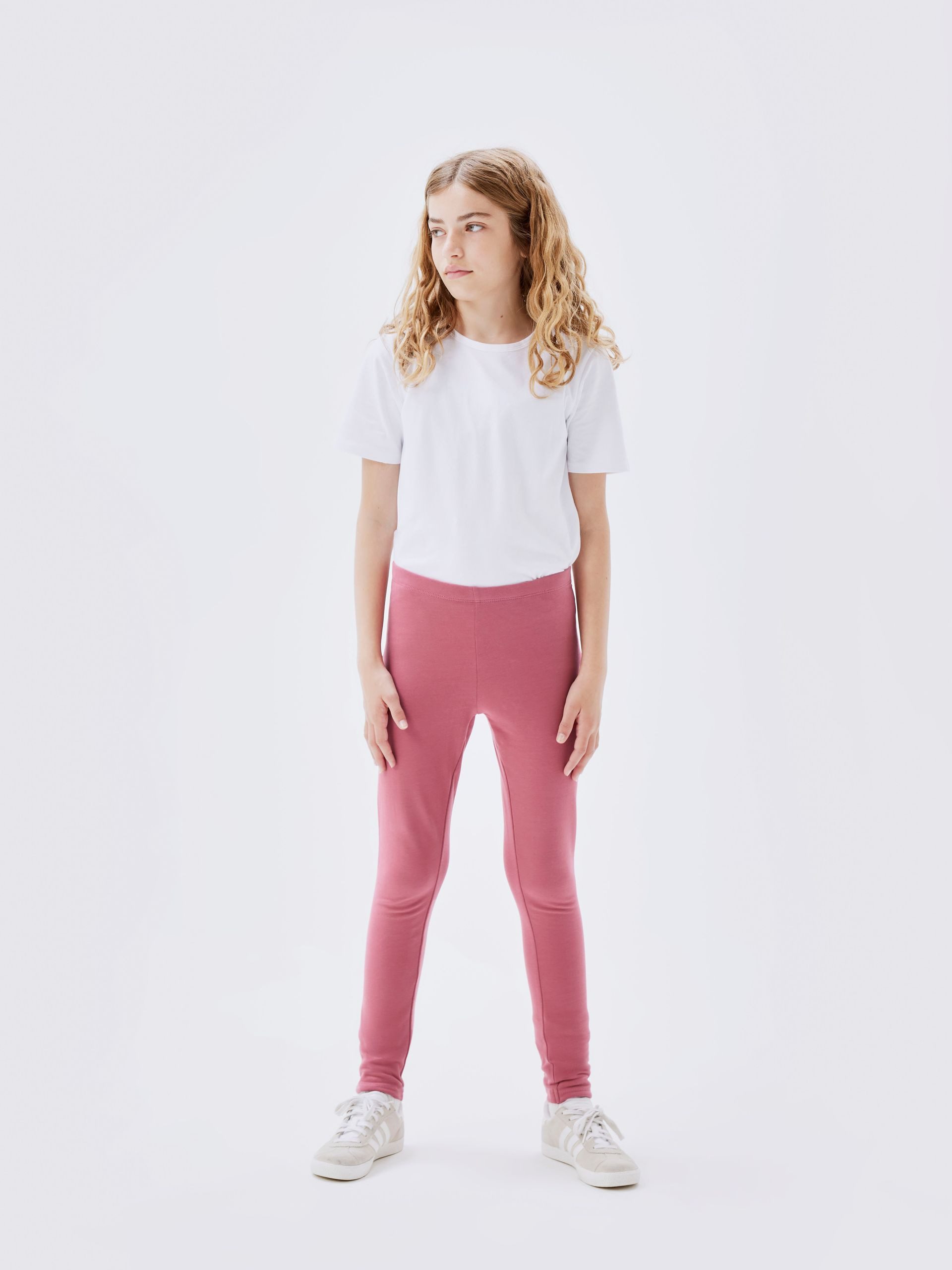 Name It Leggings NKFDAVINA SOLID SWE LEGGING BRU N