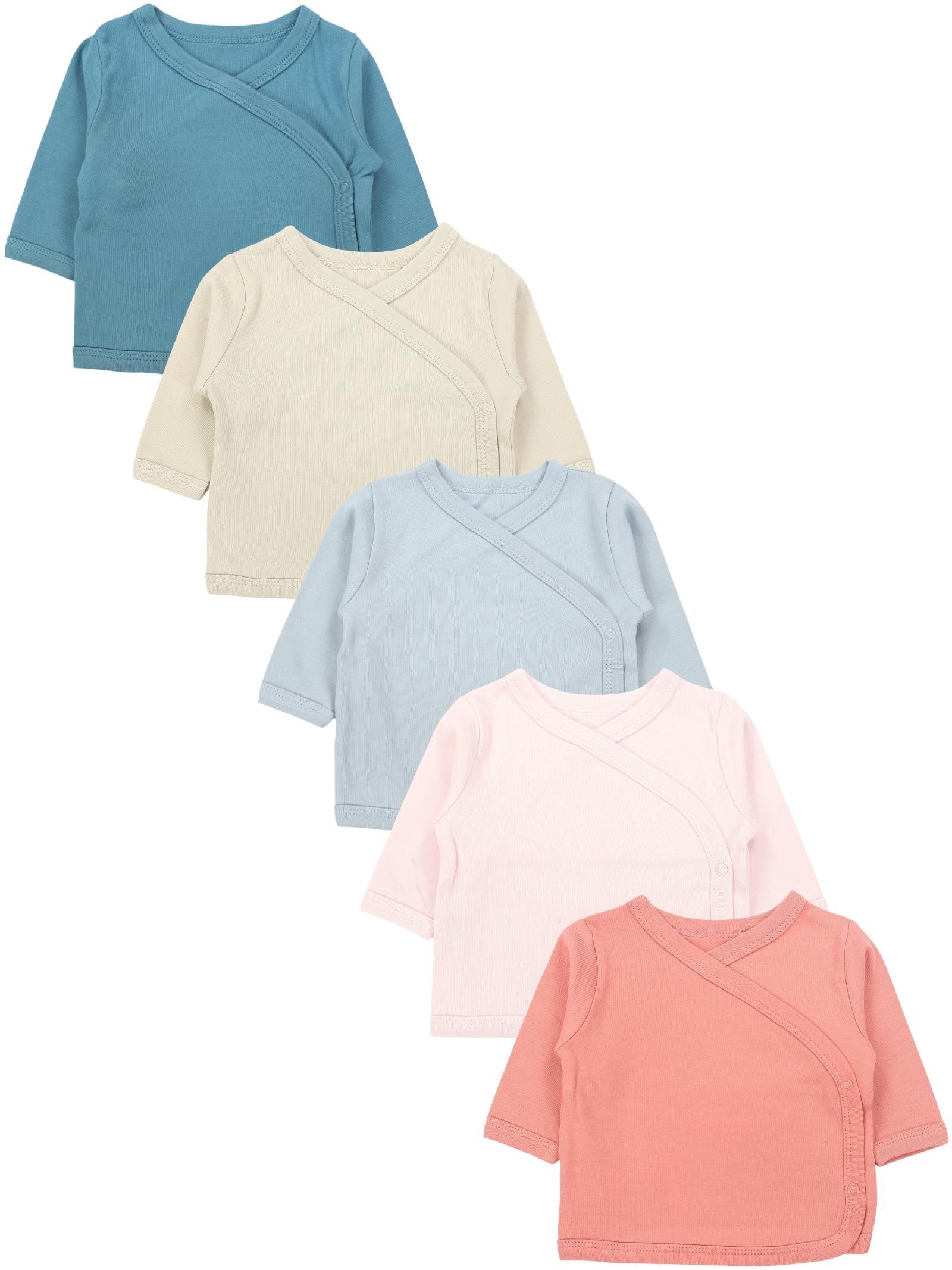 TupTam Wickelshirt TupTam Baby Mädchen Langarm Wickelshirt Baumwolle 5er Set
