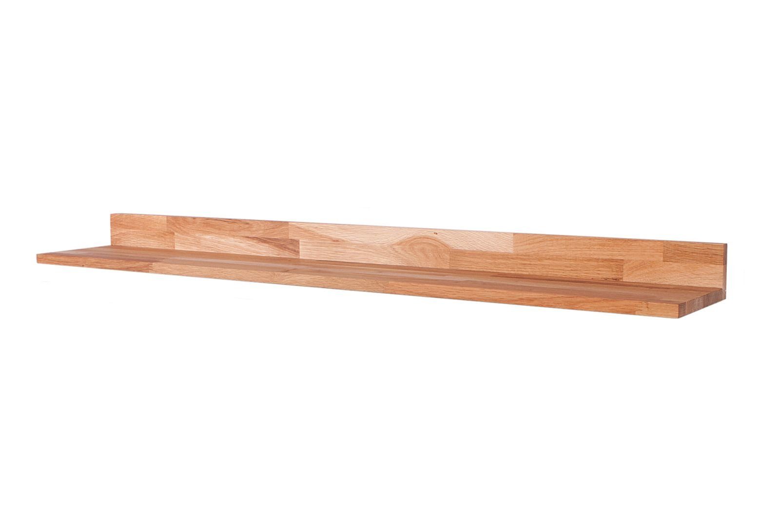 Gravidus Wandregal L - Wandboard / Wandregal KALLE 120 cm; Eiche FSC 100%