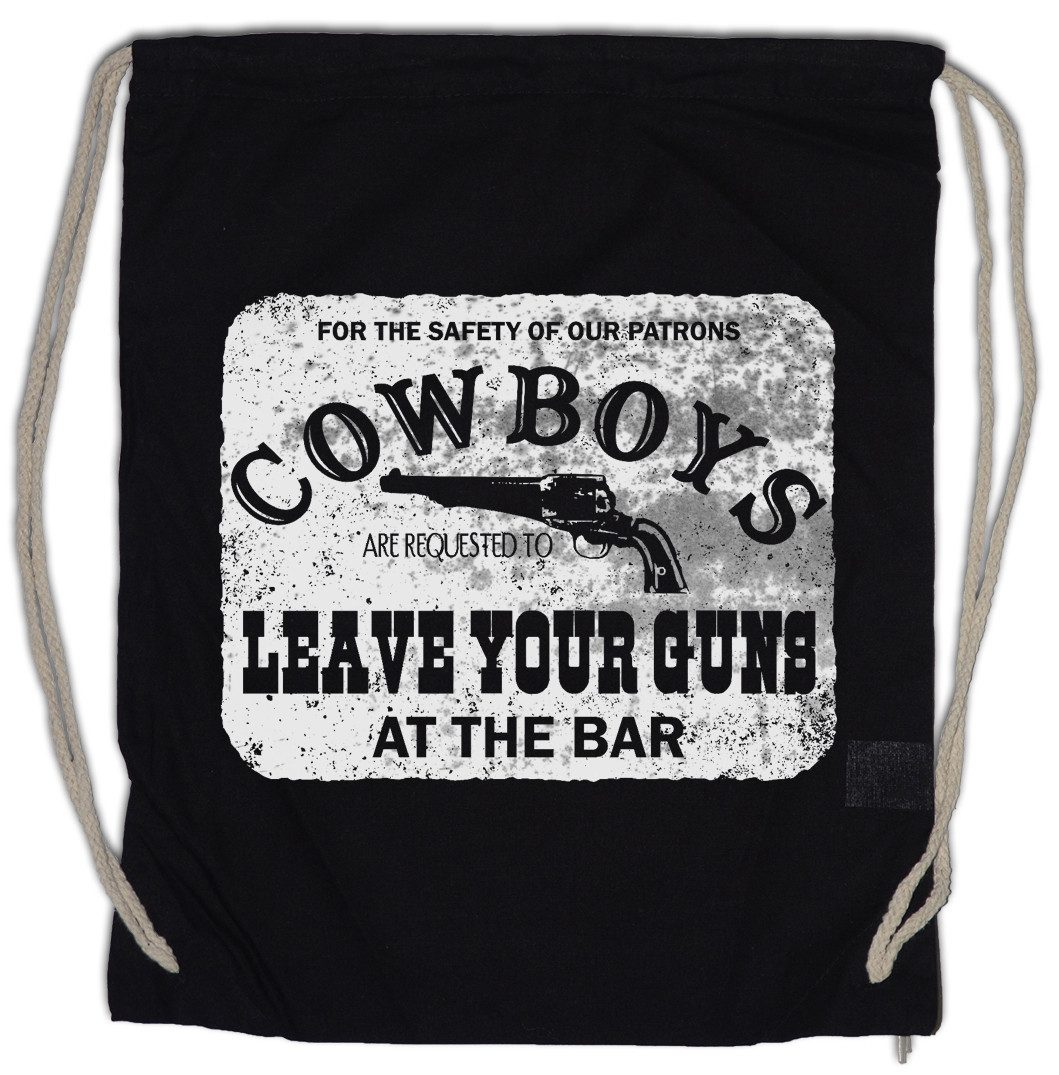 Urban Backwoods Turnbeutel Cowboys Safety Sign Turnbeutel Cowgirl USA US Confederate Western (1-tlg), Country Rodeo Native American