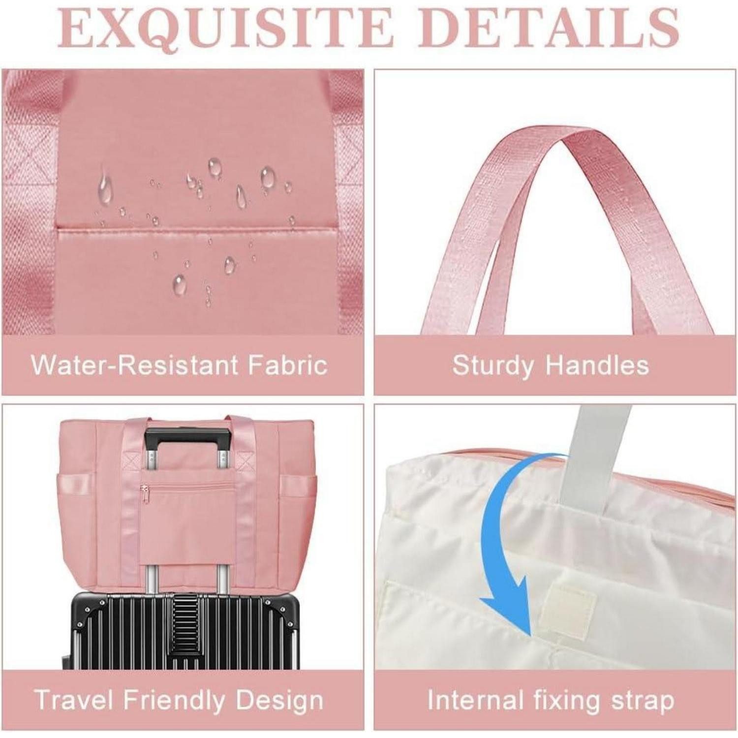 LuxusKollektion Laptoptasche Laptoptragetasche Damen Wasserdicht 15,6Zoll Shopper Rosa
