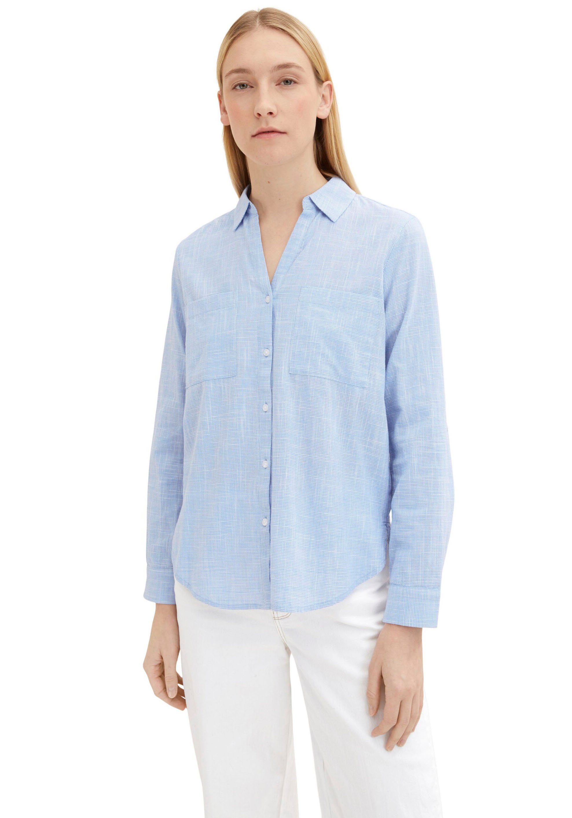 TOM TAILOR Langarmbluse mit Brusttaschen günstig online kaufen