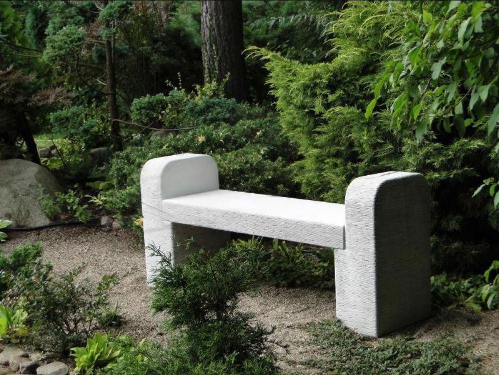 Xlmoebel Bank Antike Gartenbank aus Stein im römischen Stil für elegantes Ambiente (Bank), Hergestellt in Europa