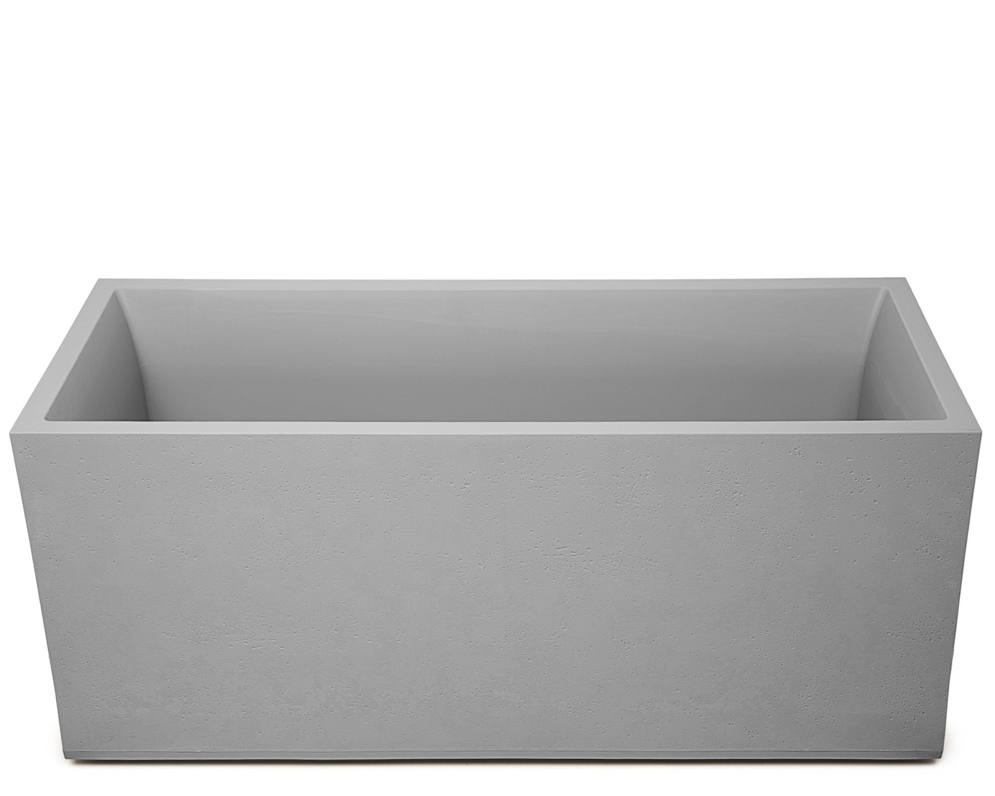 ONDIS24 Blumentopf Ondis24 2 x Pflanzkübel Vulkan, 100+40 Liter Volumen, Blumenkasten mit Wasserspeicher, stapelbar, Balkon, Blumenkübel