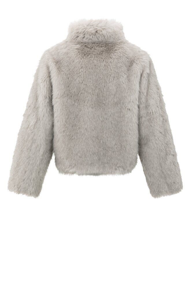 YAYA Outdoorjacke Jacke aus Fellimitat günstig online kaufen