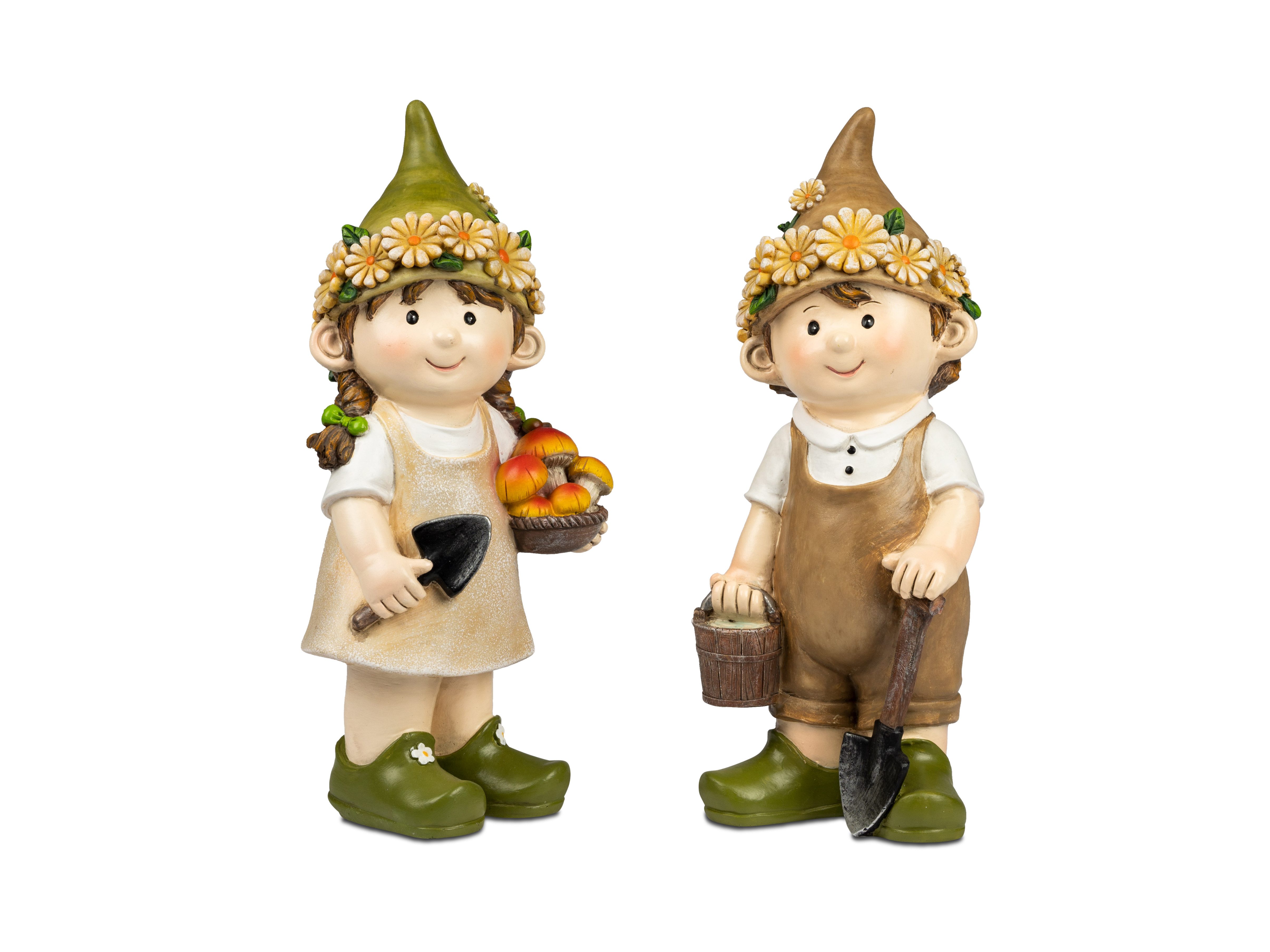 Gartenfigur Sommerkinder stehend