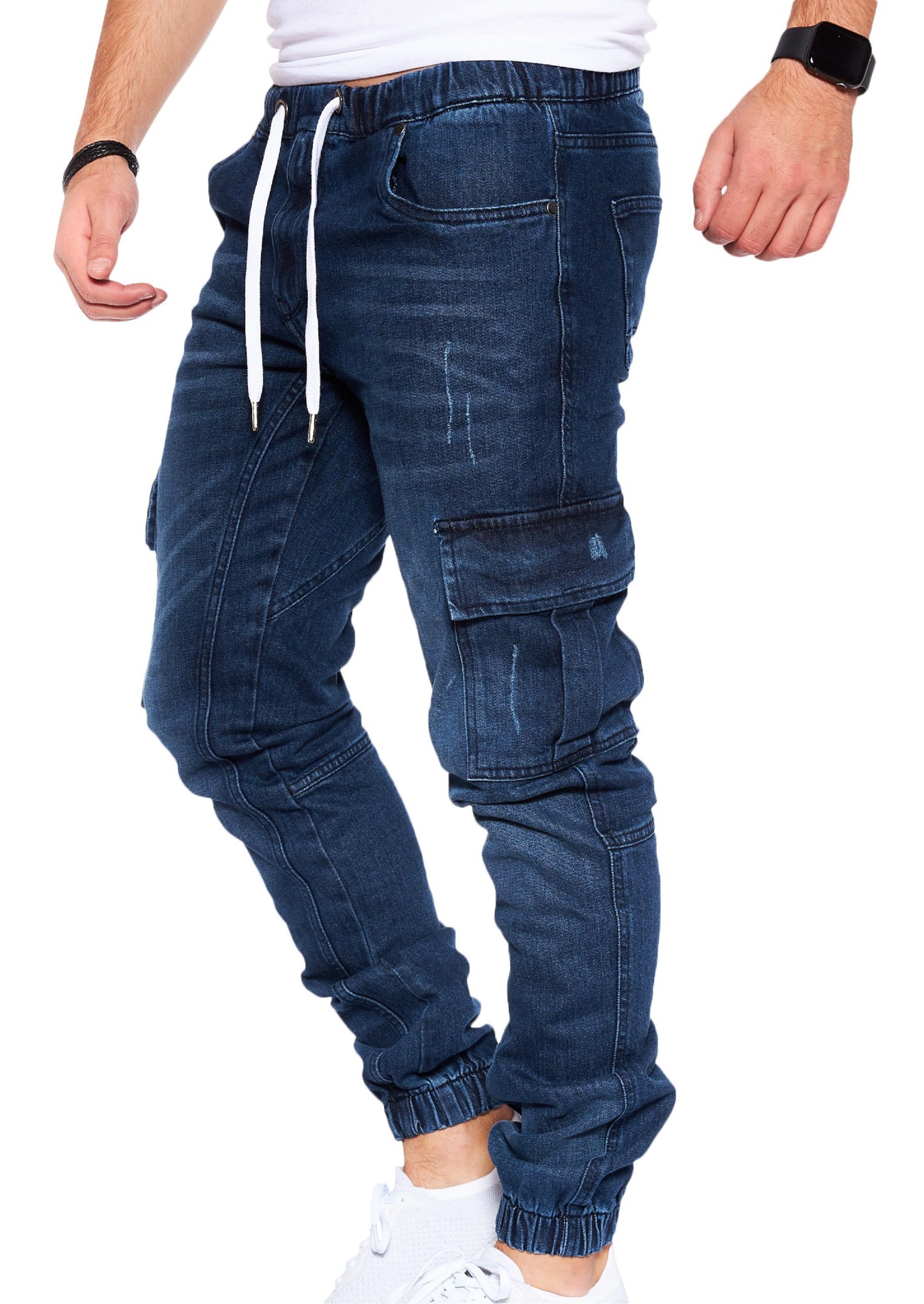 Styleko Cargohose 8003 Cargo Jeans Herren Cargohose für Herren Jeans Cargoh günstig online kaufen