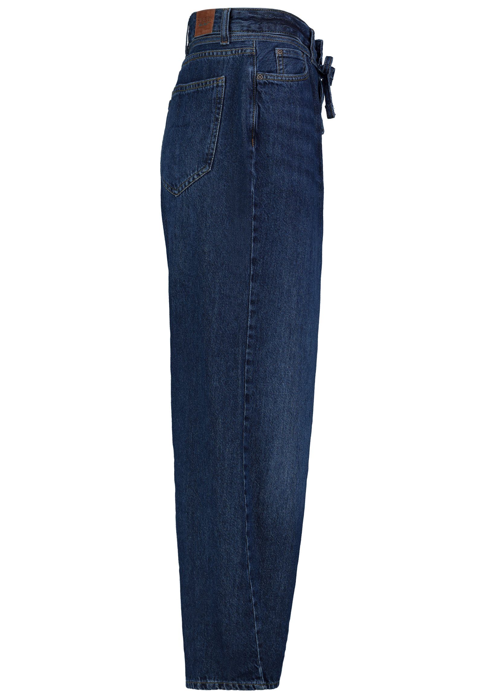 Loose-fit-Jeans SUBLEVEL Jeans dark-blue Barrel-Fit
