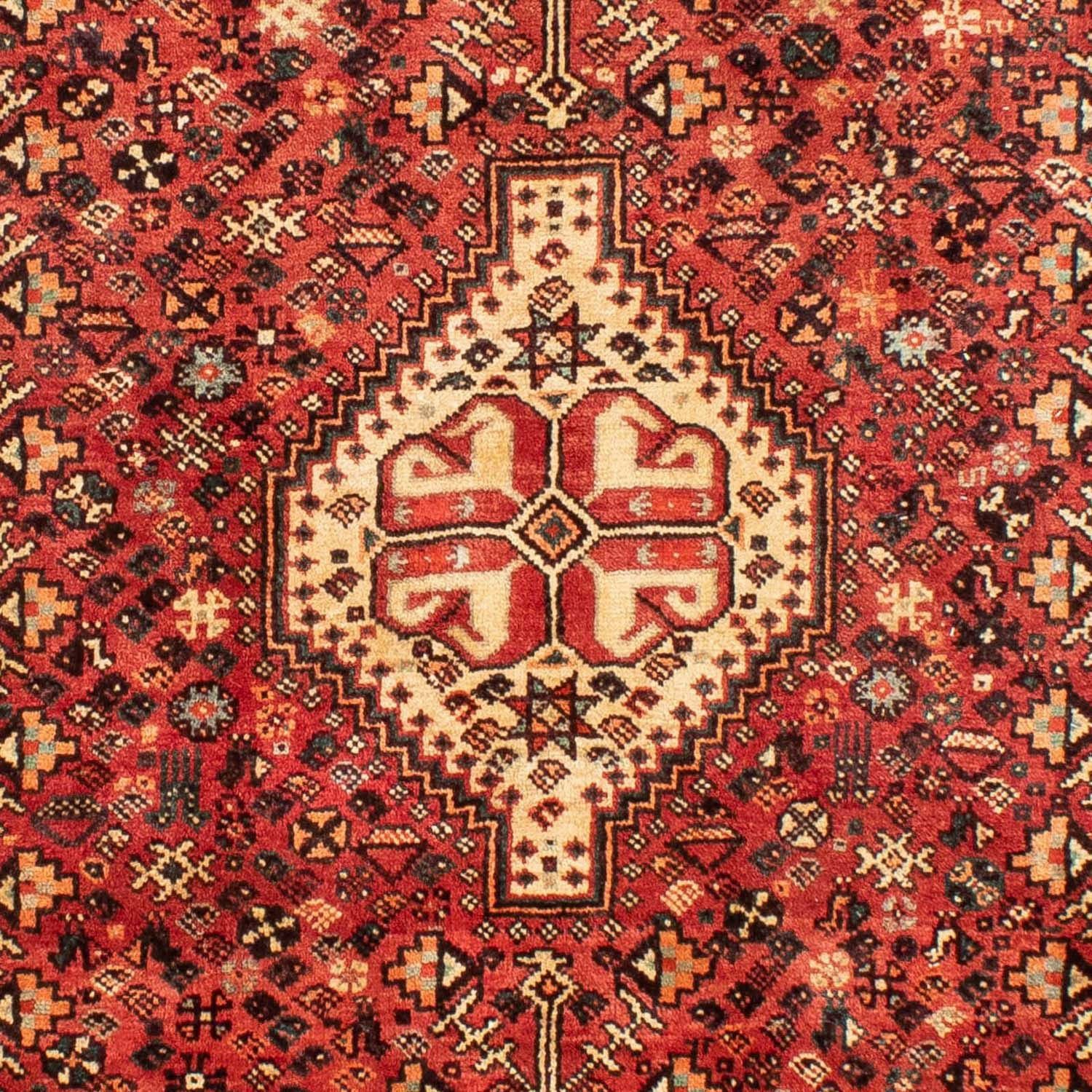 morgenland, Shiraz Zertifikat Höhe: rechteckig, 10 Unikat Medaillon x mm, cm, mit 300 211 Rosso Wollteppich