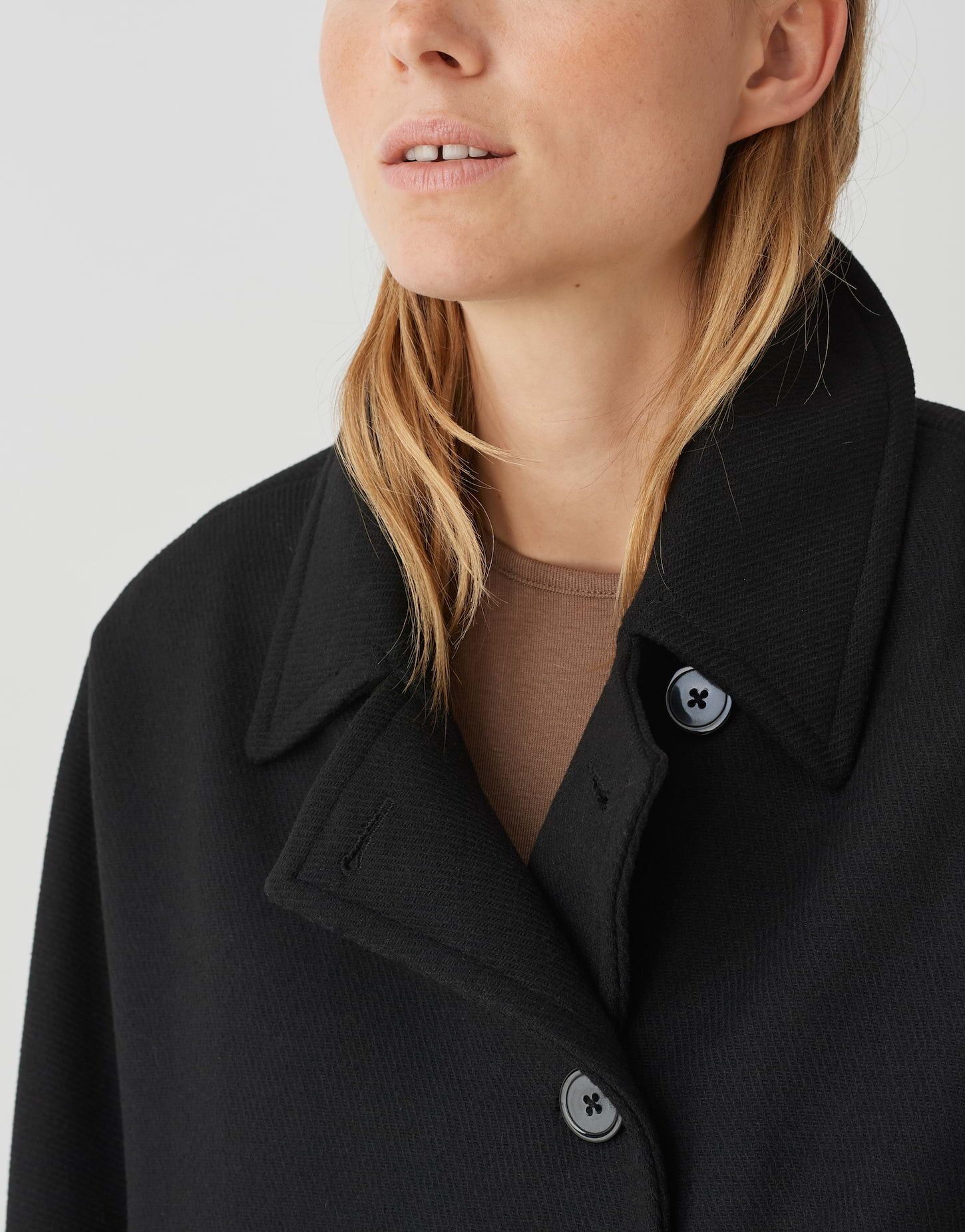 OPUS Kurzjacke Kurzjacke HAJONA Oversize aus Woll-Mix