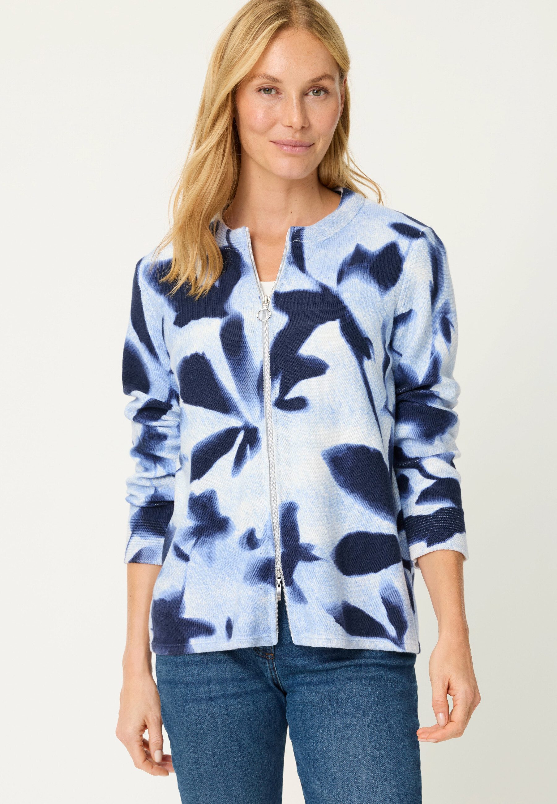 Olsen Cardigan Cardigan mit Reißverschluss