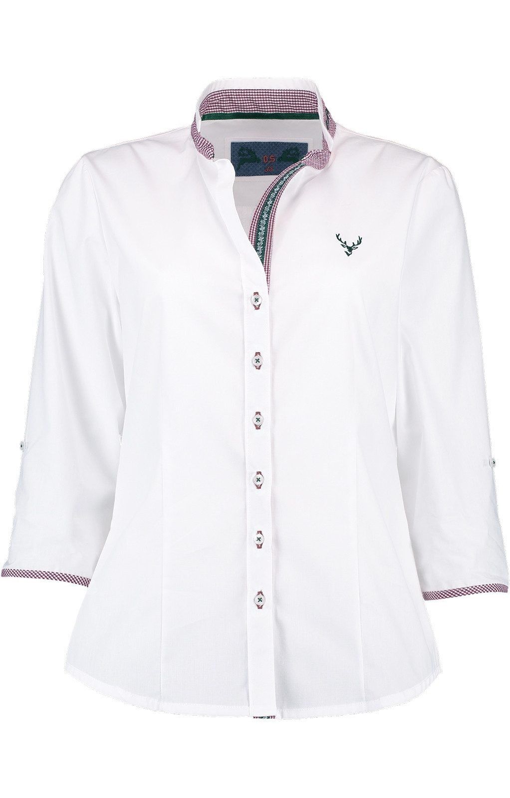 OS Trachten Trachtenbluse 450005-3684 (1-tlg)