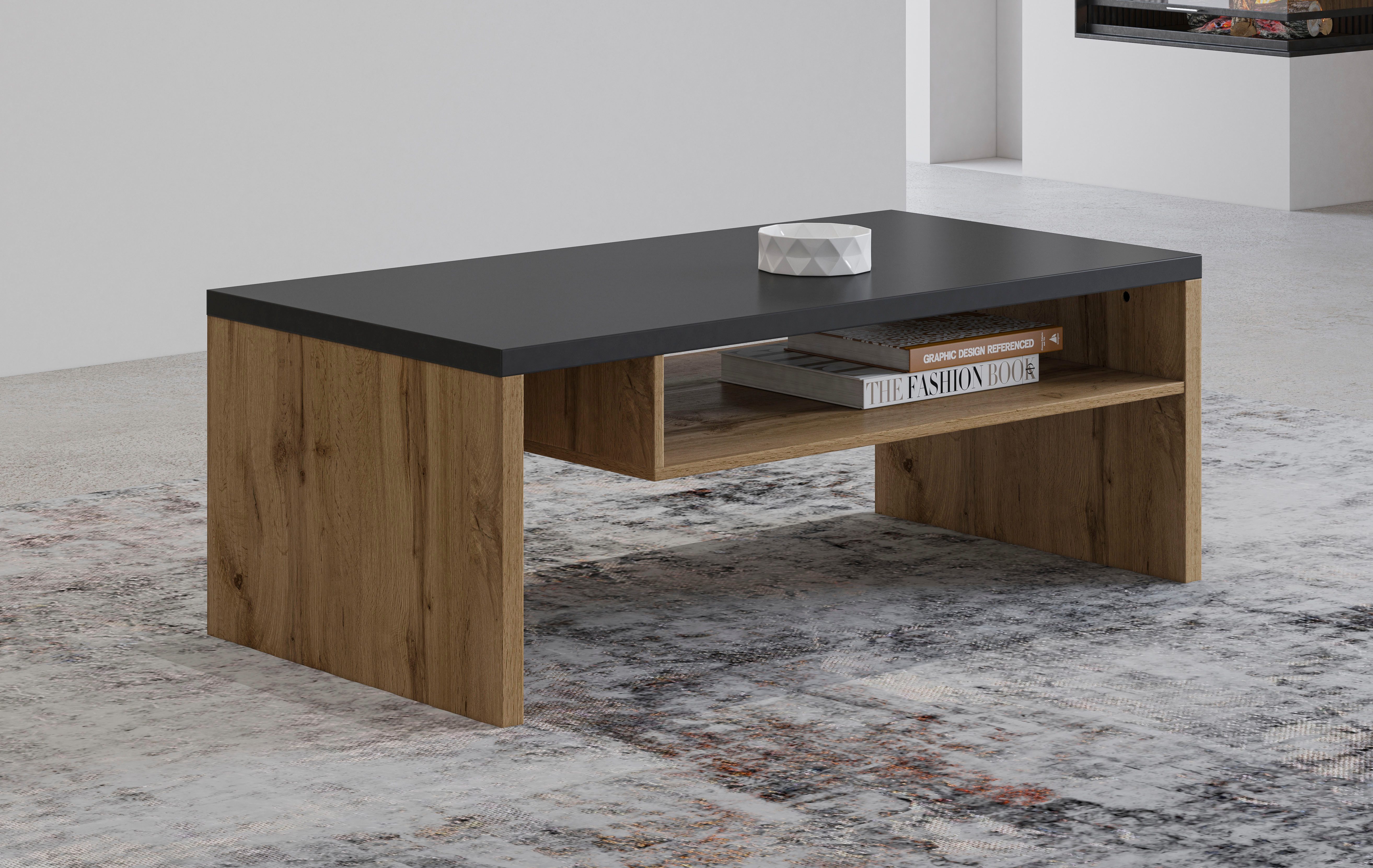 OTTO home Couchtisch Cross, Breite 120 cm, moderner Sofatisch für Wohnzimme günstig online kaufen