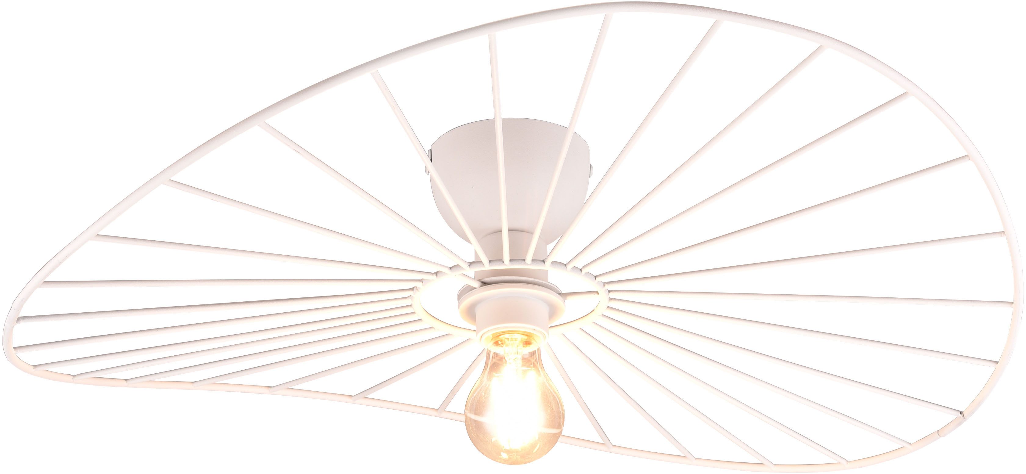 Reality Leuchten Deckenleuchte CHAPEAU, Deckenlampe exkl 1xE27 max 40W Ø60c günstig online kaufen