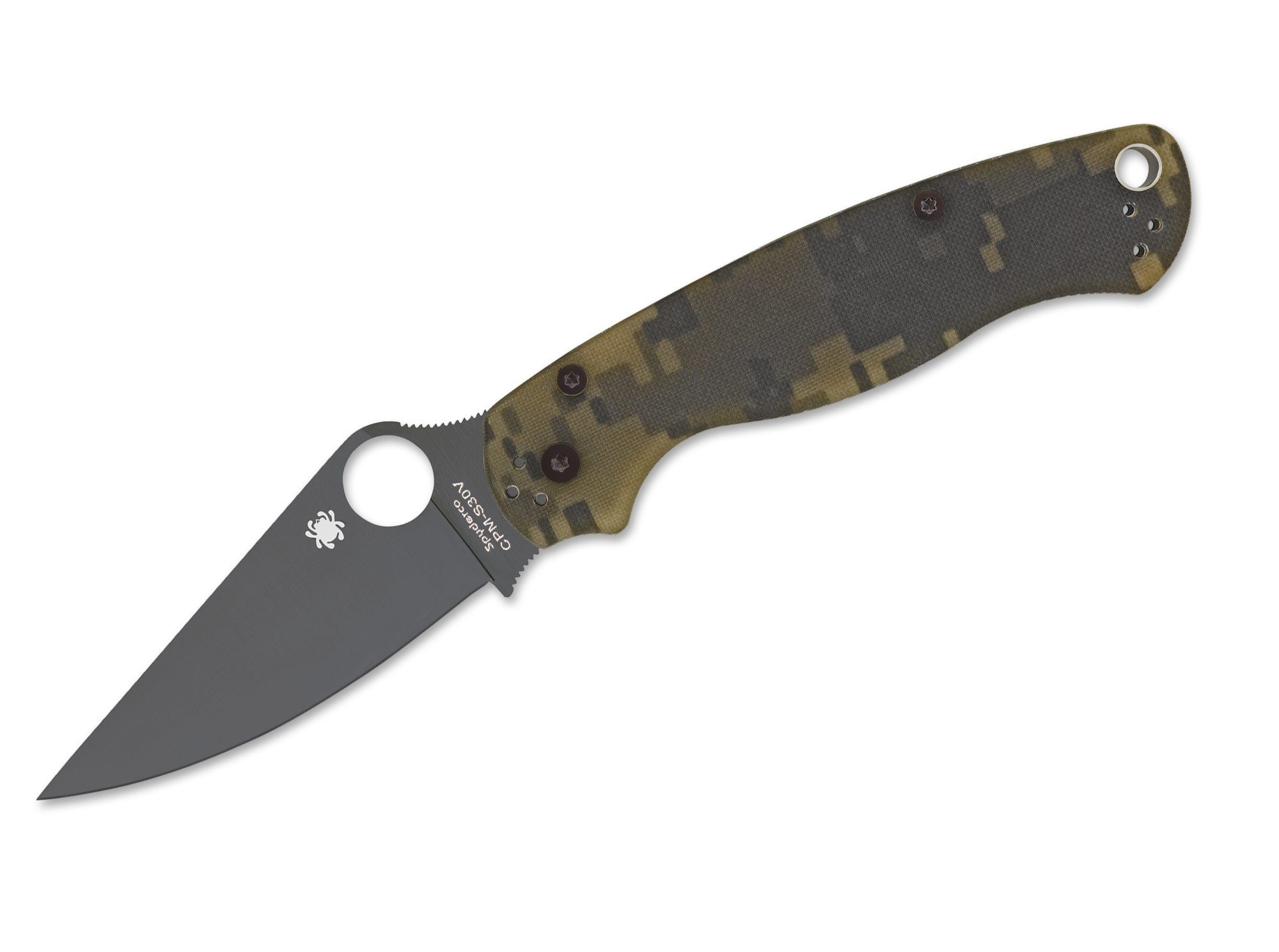 Spyderco Taschenmesser Taschenmesser Para-Military 2 Digital Camo G10 Black