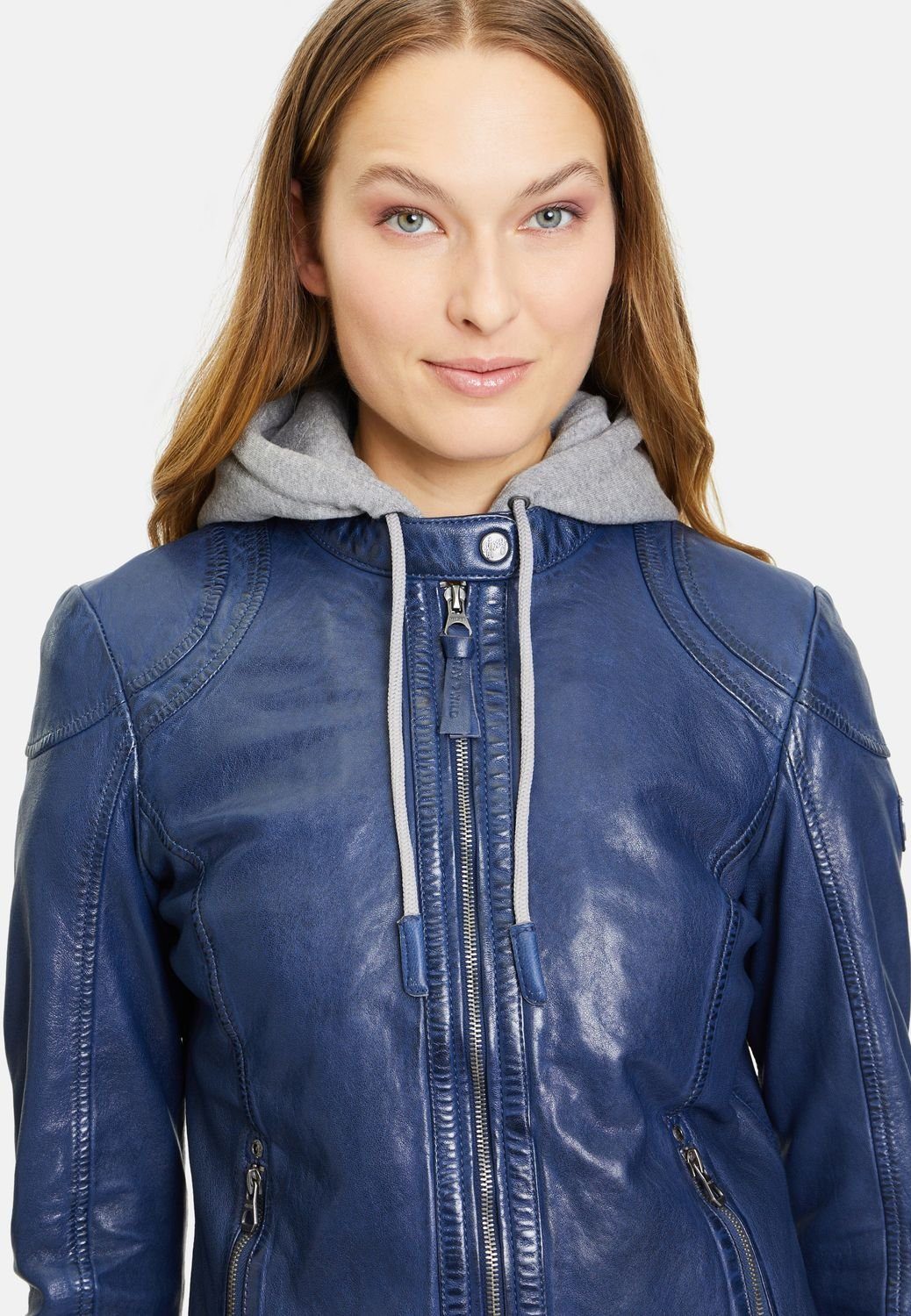 Lederjacke RF Gipsy GWAnni blue