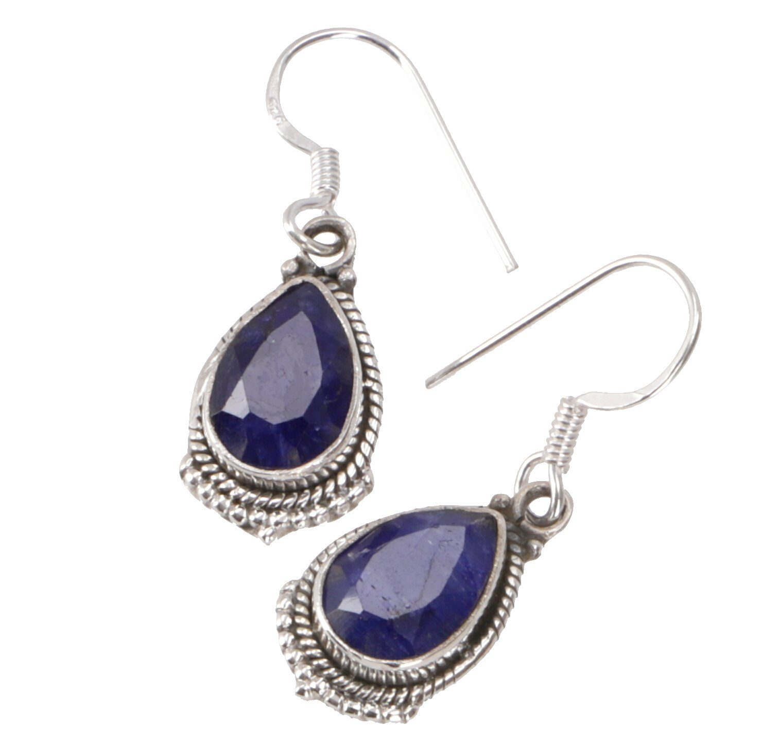 Guru-Shop Paar Ohrhänger Tropfenförmige indische Silberohrringe, Boho.. günstig online kaufen