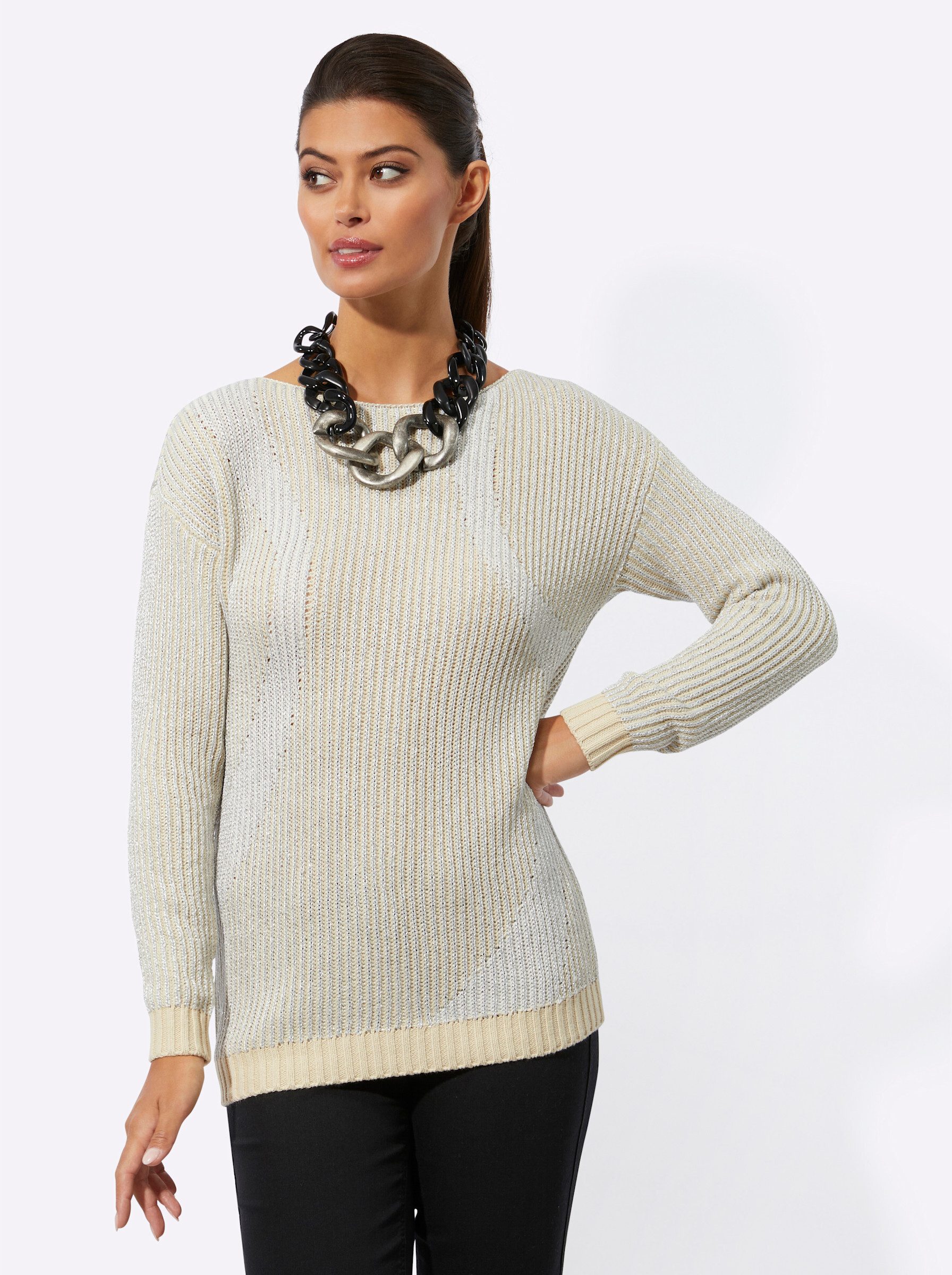 Strickpullover Langarm-Pullover