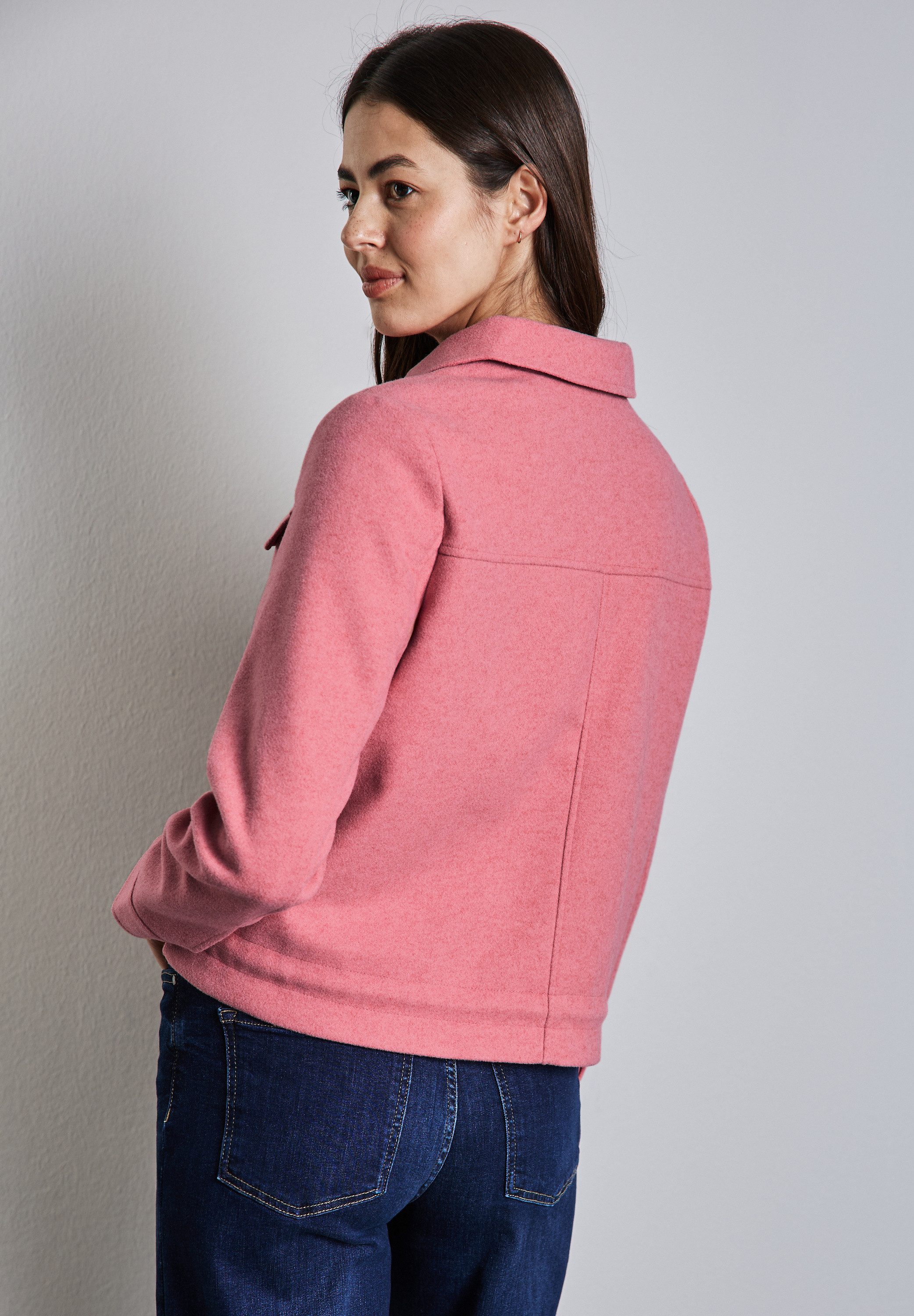 STREET ONE Hemdjacke in Wolloptik günstig online kaufen