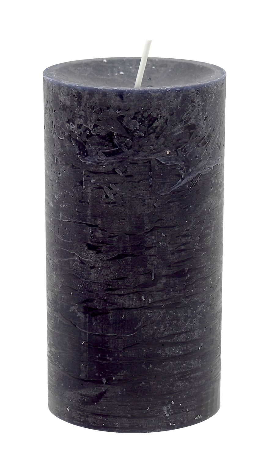 ZauberDeko Rustic-Kerze Rustic Stumpenkerze Schwarz Advent günstig online kaufen