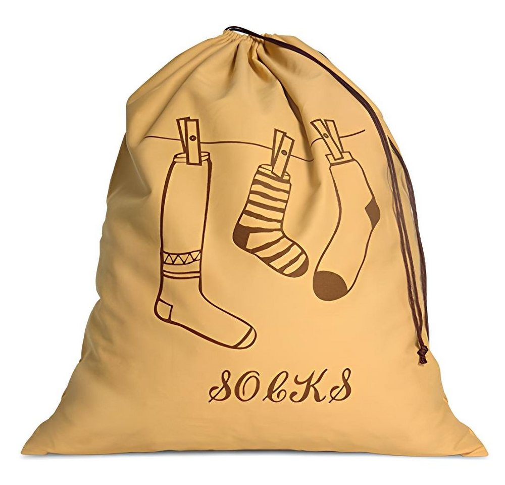 trendfinding Wäschesack Großer Design Wäschesack aus Baumwolle (1 St), Füllmenge ca. 15kg, Integrierte Kordel zum Aufhängen, zusammenfaltbar
