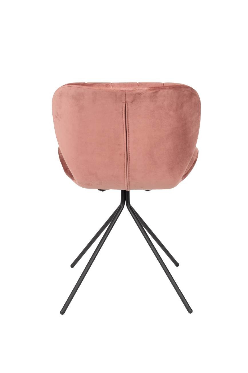 Zuiver Esszimmerstuhl Esszimmerstuhl OMG VELVET Samt Rosa von ZUIVER