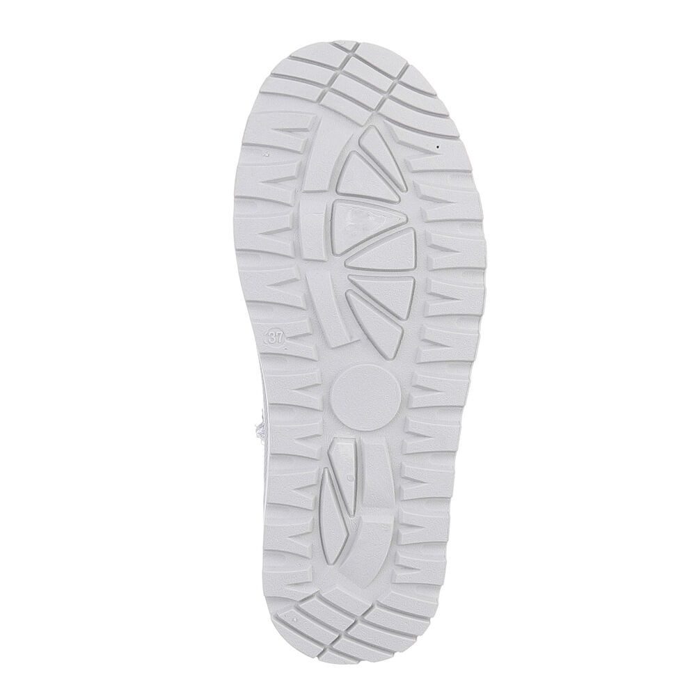 Ital-Design Damen Snowboots Freizeit Snowboots Plateaustiefeletten Snowboots (87124638) Flach Plateaustiefeletten in Silber
