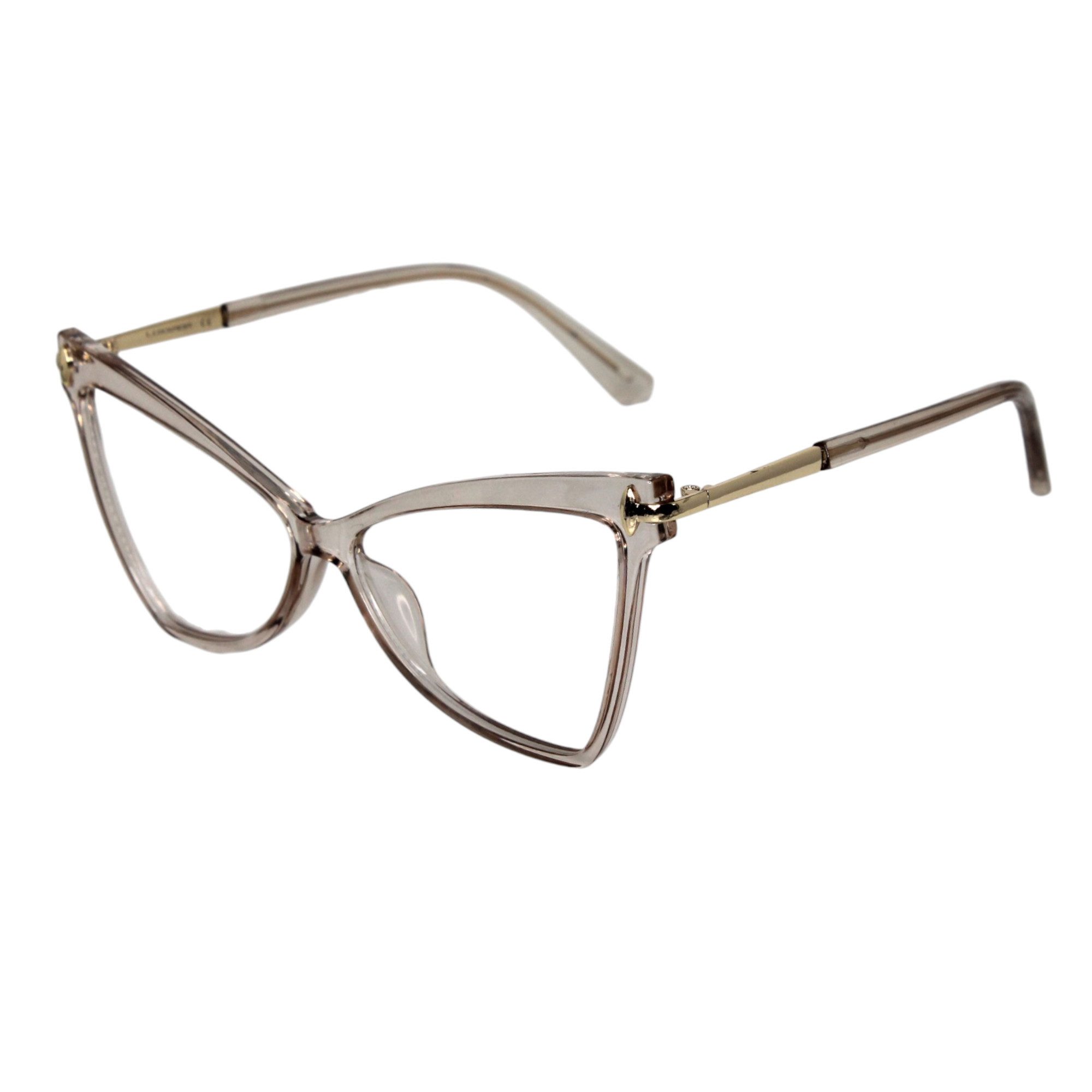 LUXXADA Sonnenbrille (Damen Brille Computerbrille Große Katzenaugen Gläser Blau Licht Filter) Gläser Anti Blue Light PC Brille Gamingbrille