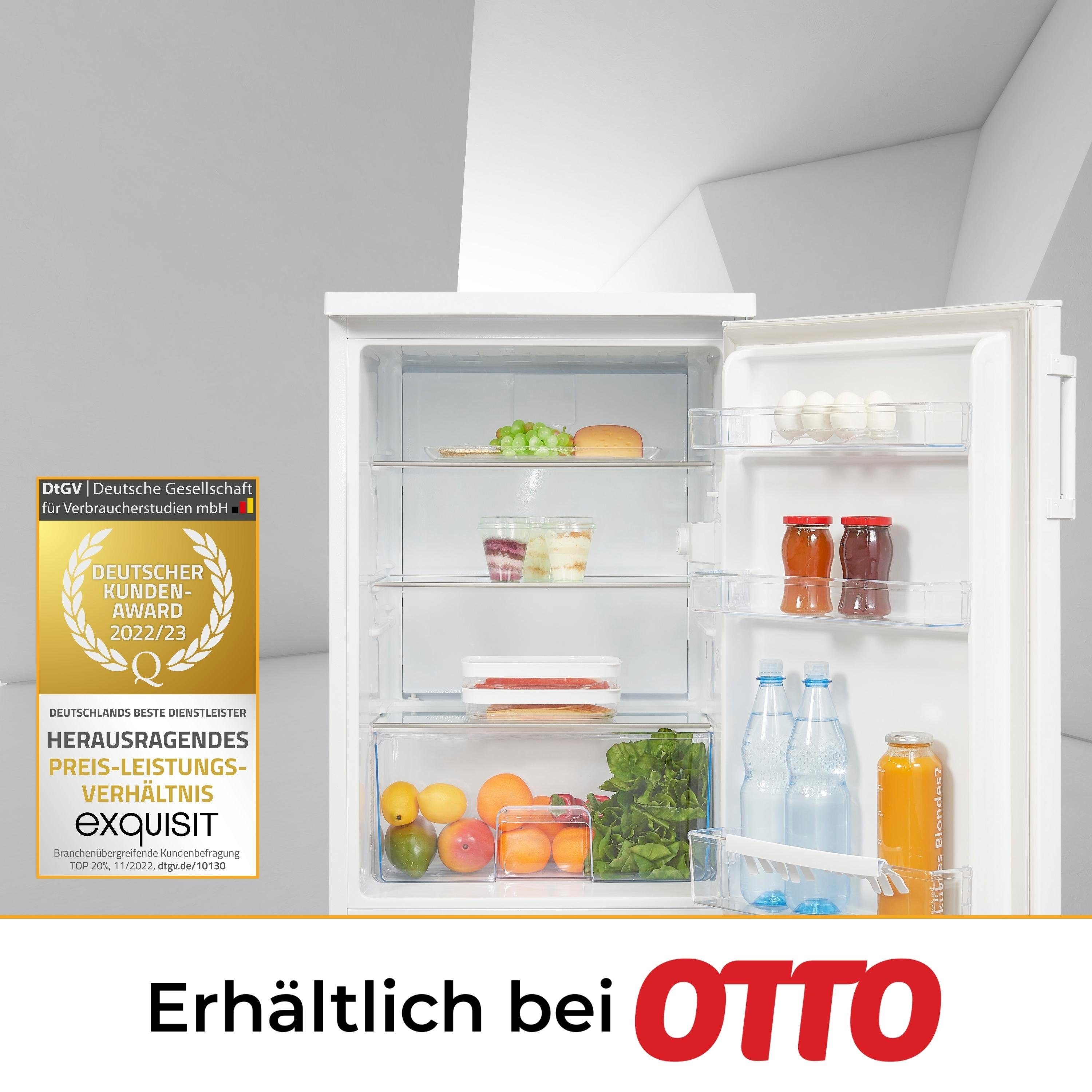 LED-Licht mit praktischem Vollraumkühlschrank Griff, exquisit KS516-V-H-010E,