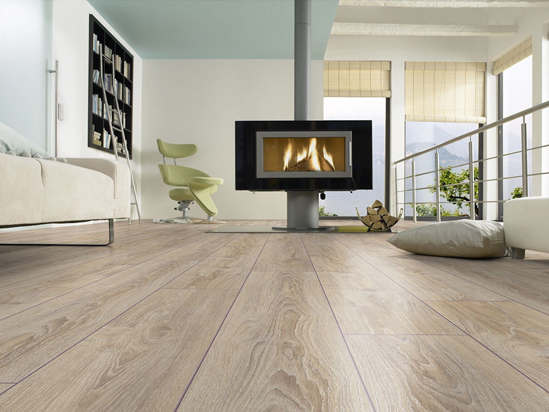 JANGAL Laminat State Park Line Plus Laminatboden - 12 mm stark, 1375x188x12 mm, Robust, für 6,46m2, Easy-Klicksystem