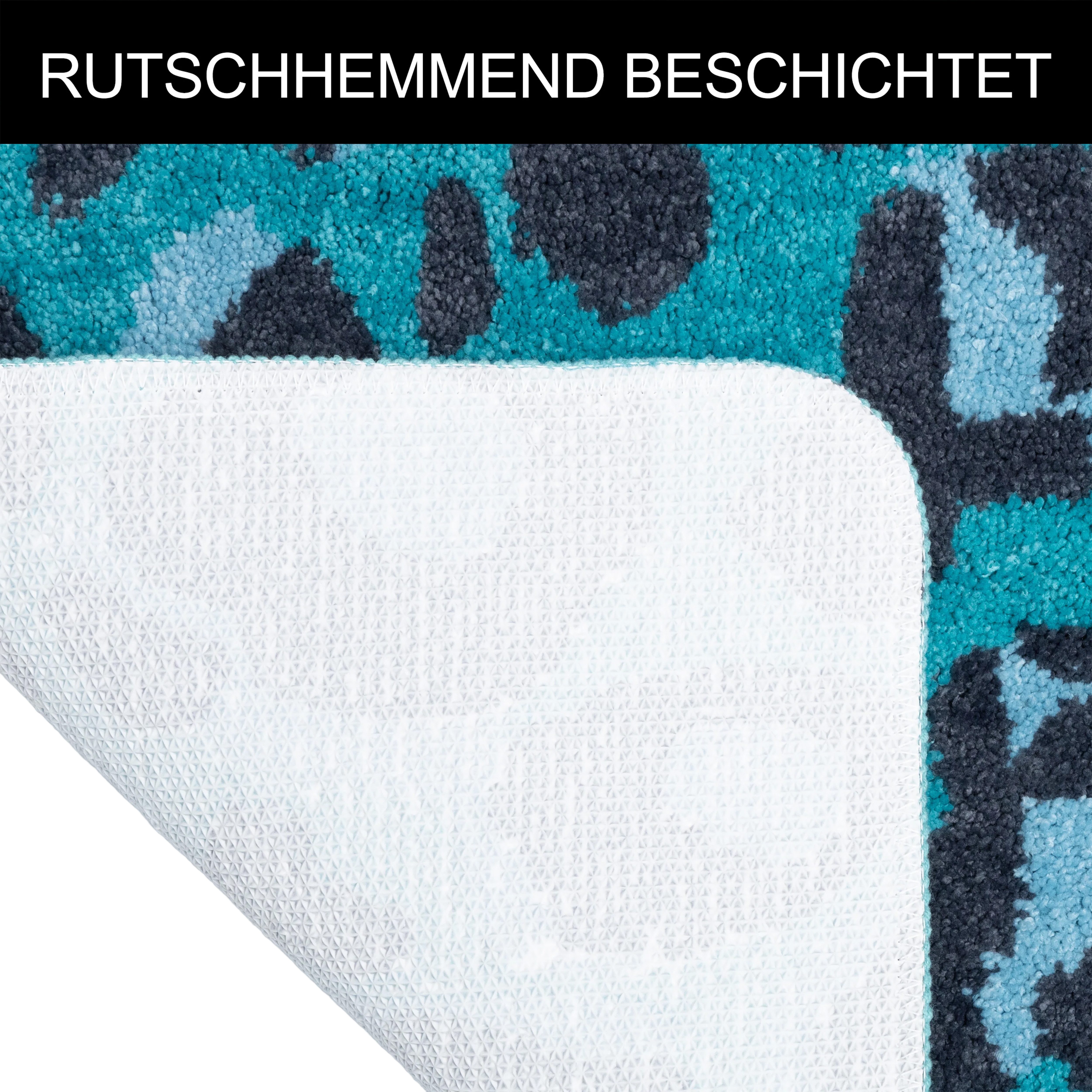 OTTO home Badematte Regona Leo, Badvorleger, Badezimmer Teppich, Duschvorleger, Höhe 10 mm, rutschhemmend beschichtet, schnell trocknend, fußbodenheizungsgeeign – Bild 4 von 5