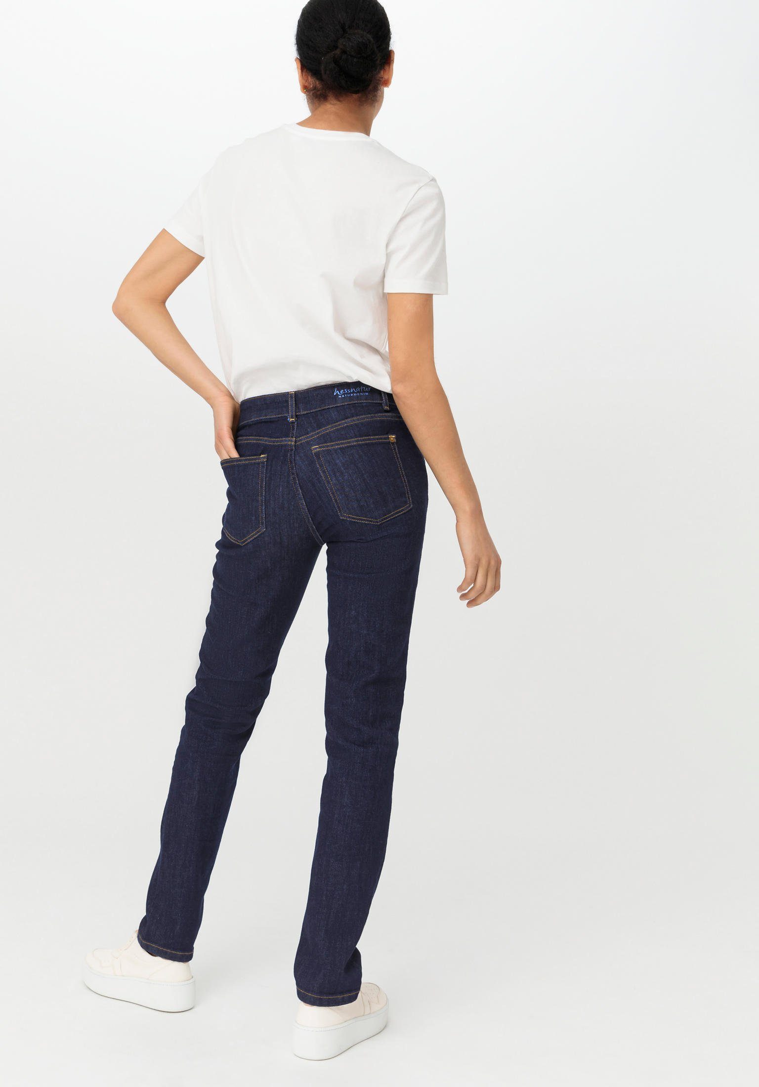 aus Lea Slim (1-tlg) Hessnatur Bio-Denim 5-Pocket-Jeans Fit