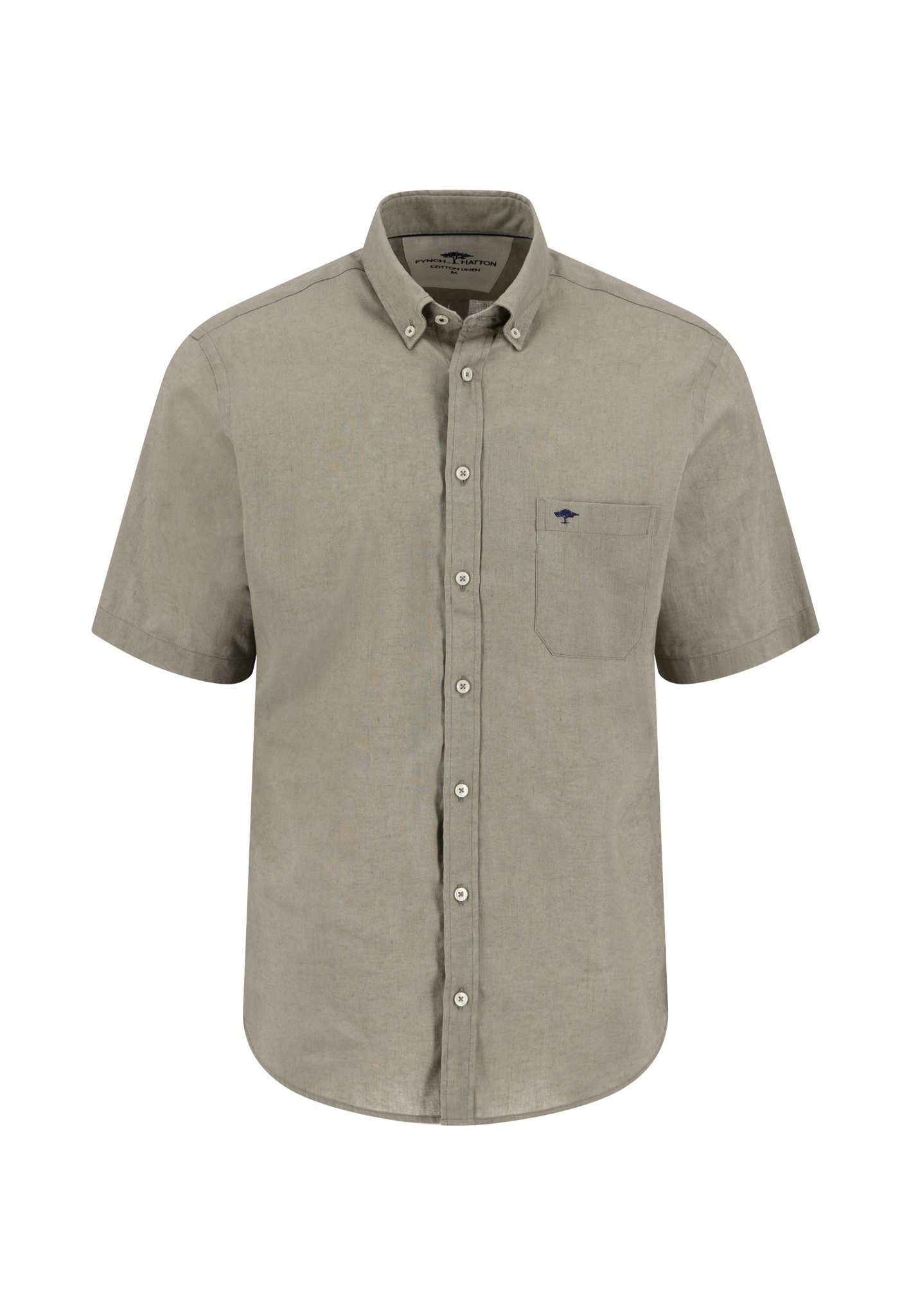 FYNCH-HATTON Kurzarmhemd Summer Linen, B.D., 1/2