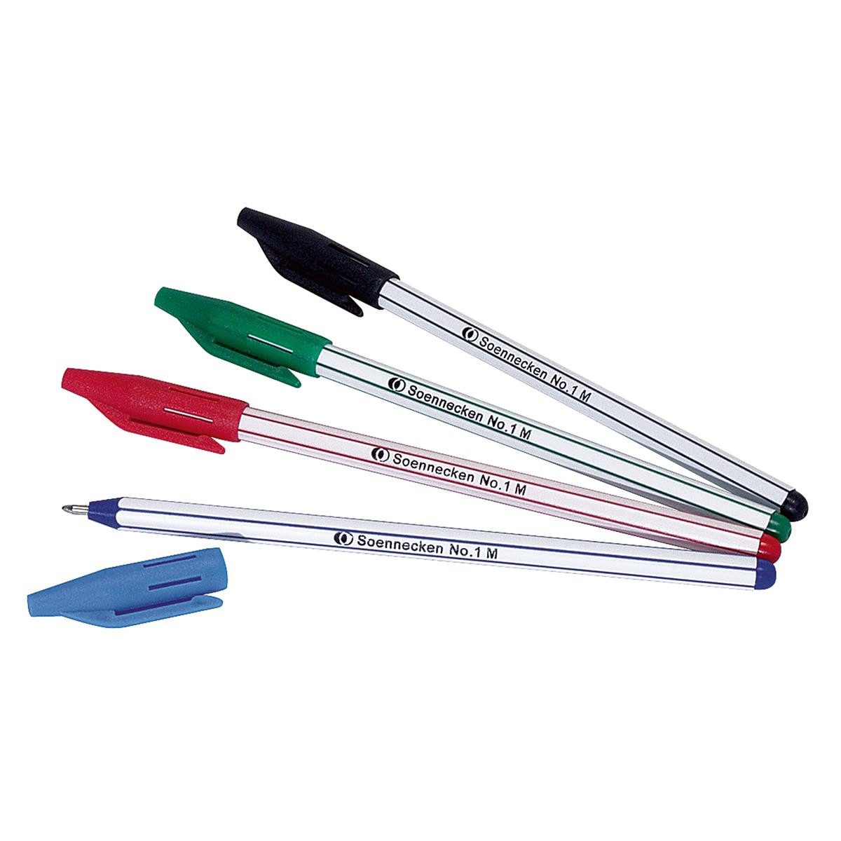 Soennecken Kugelschreiber Soennecken Einwegkugelschreiber 3601 Nr.1 M rot 10 St./Pack.