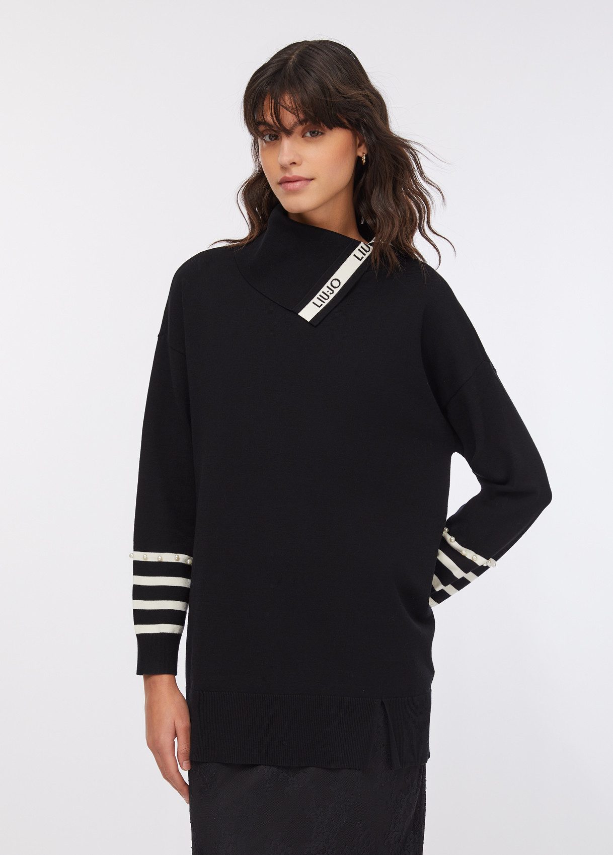 Liu Jo Strickpullover ? Strickpullover ? Feinstrick Oversize Pullover - ECS MAXI MAGLIA CHIU