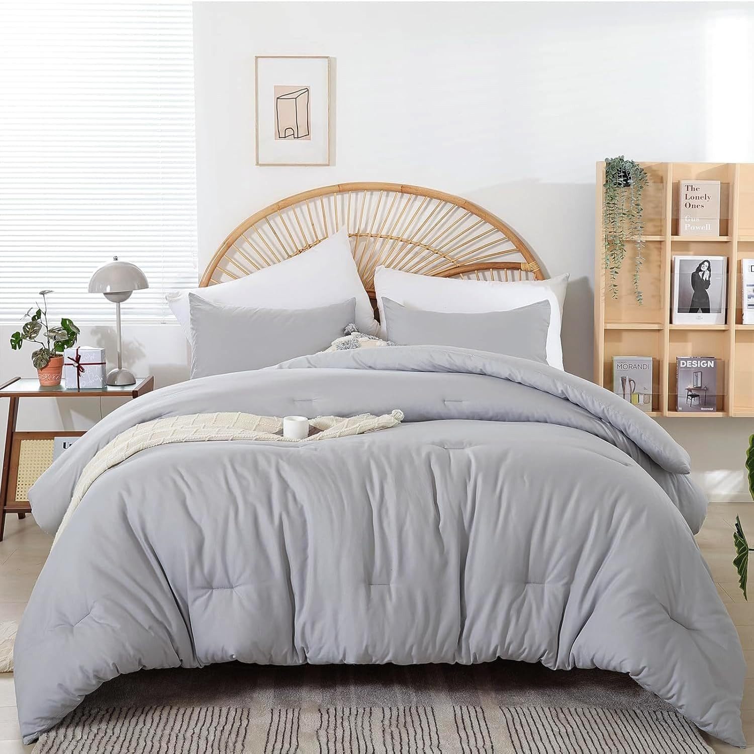 wohnTRAUM24 Microfaserbettdecke Bettdecke 135x200 200x200 alle Jahreszeiten, weiches, leichtes, Füllung: Polyester, Bezug: Polyester oder antibakteriellen Microfaser, Enthält Quiltkern,hypoallergen, ohne Bezug nutzbar