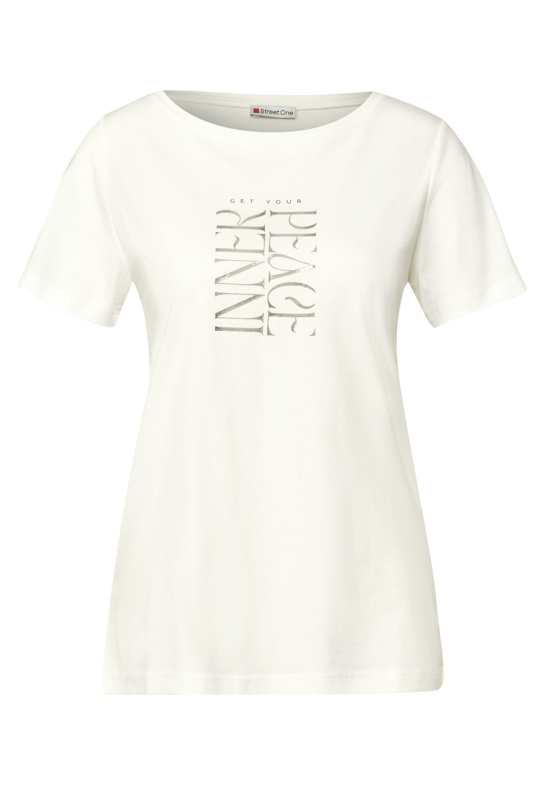 STREET ONE Langarmshirt LTD QR wording print shirt günstig online kaufen